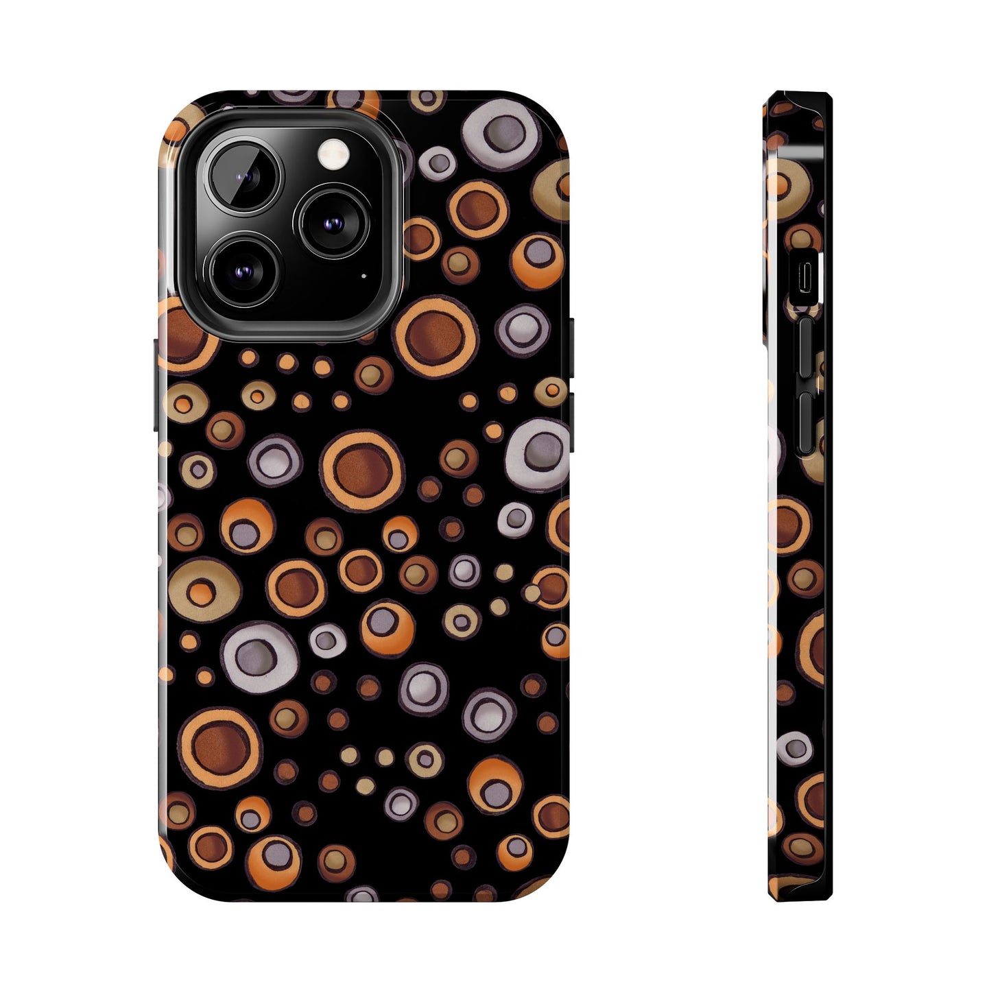Doggy Dots Black Phone Case