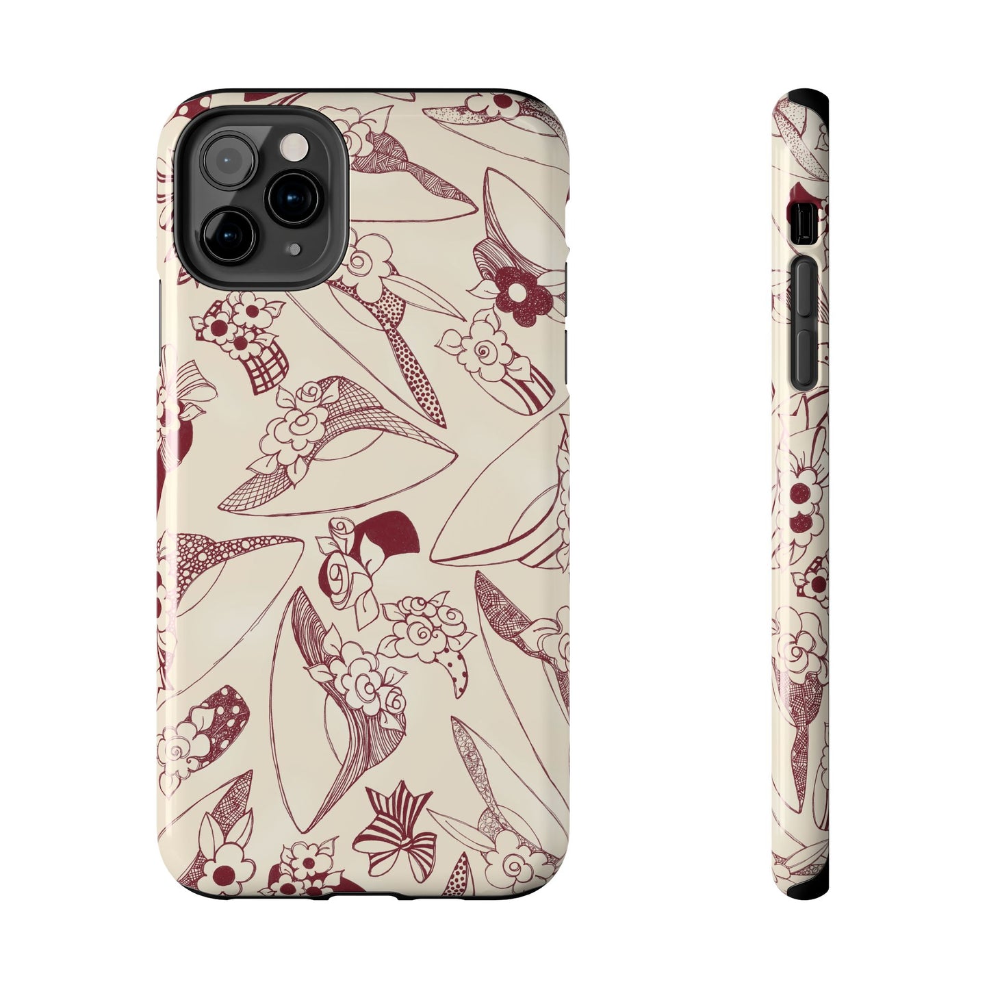 Millinery Ivory / Red Phone Case