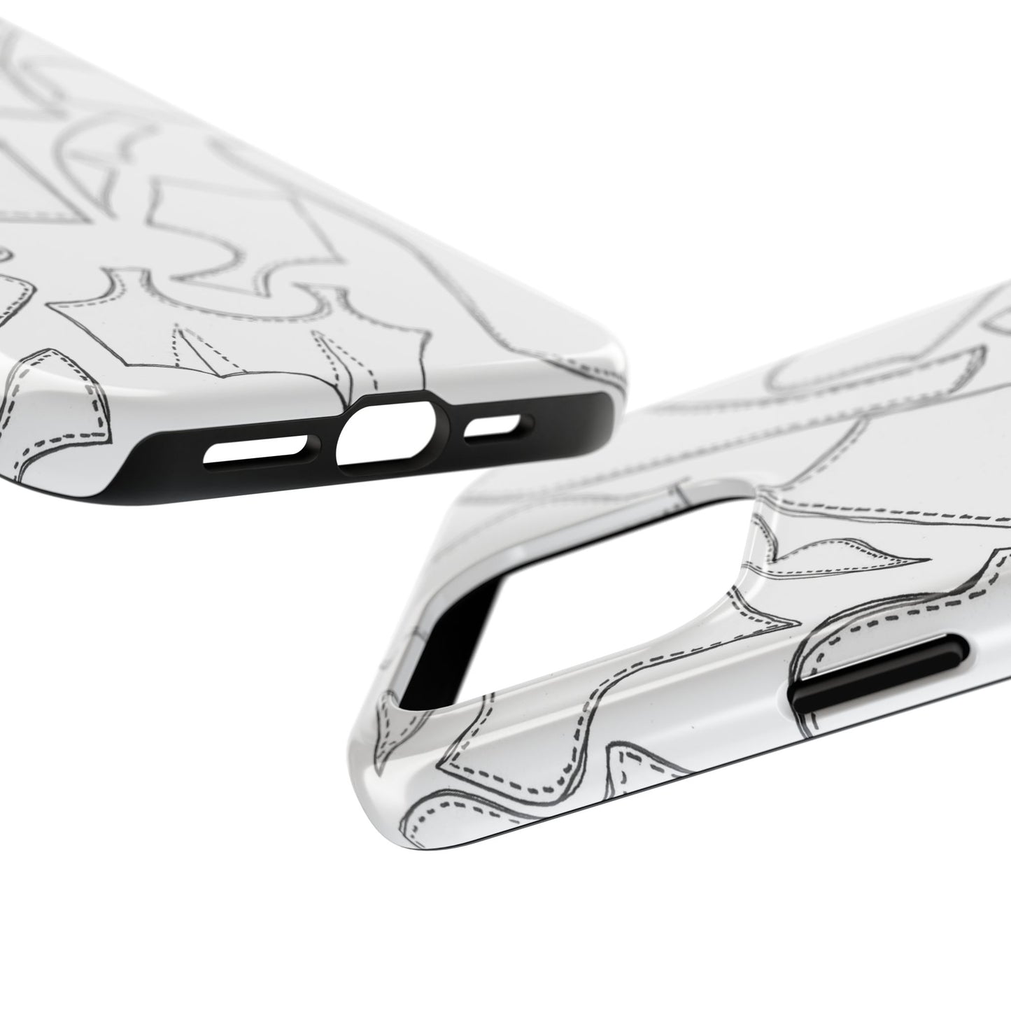 Pattern Pieces White Phone Case