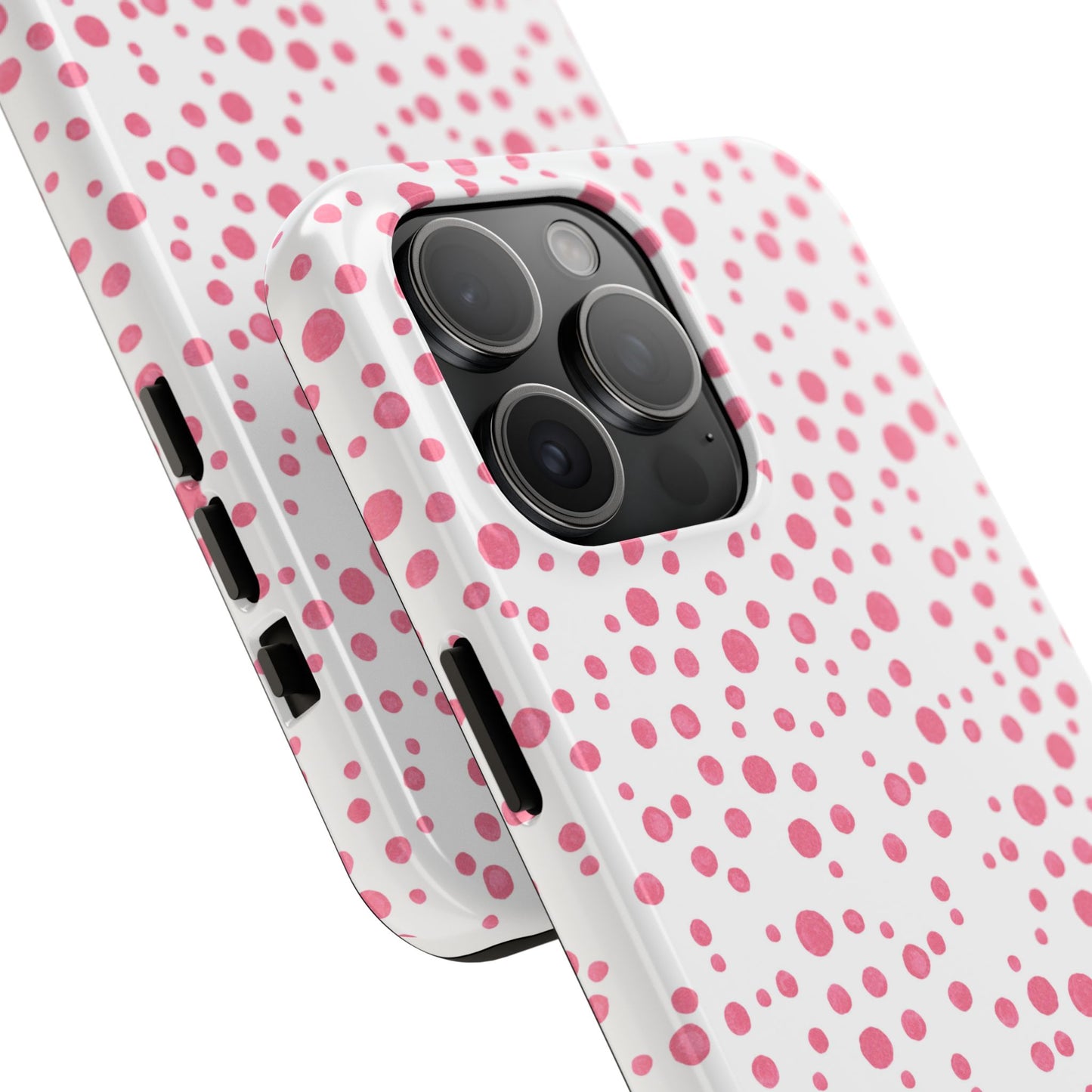 Balloon Dots White / Pink Phone Case