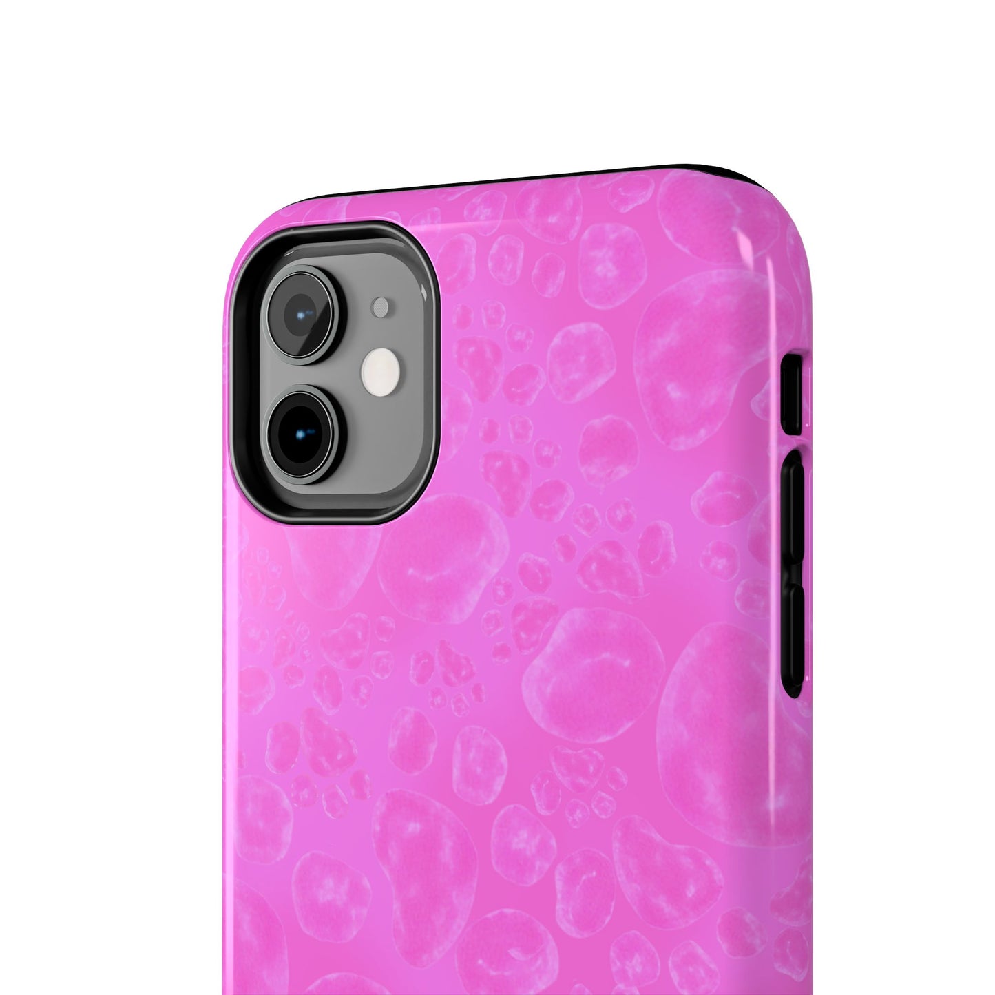 Paw Dots Cerise Phone Case