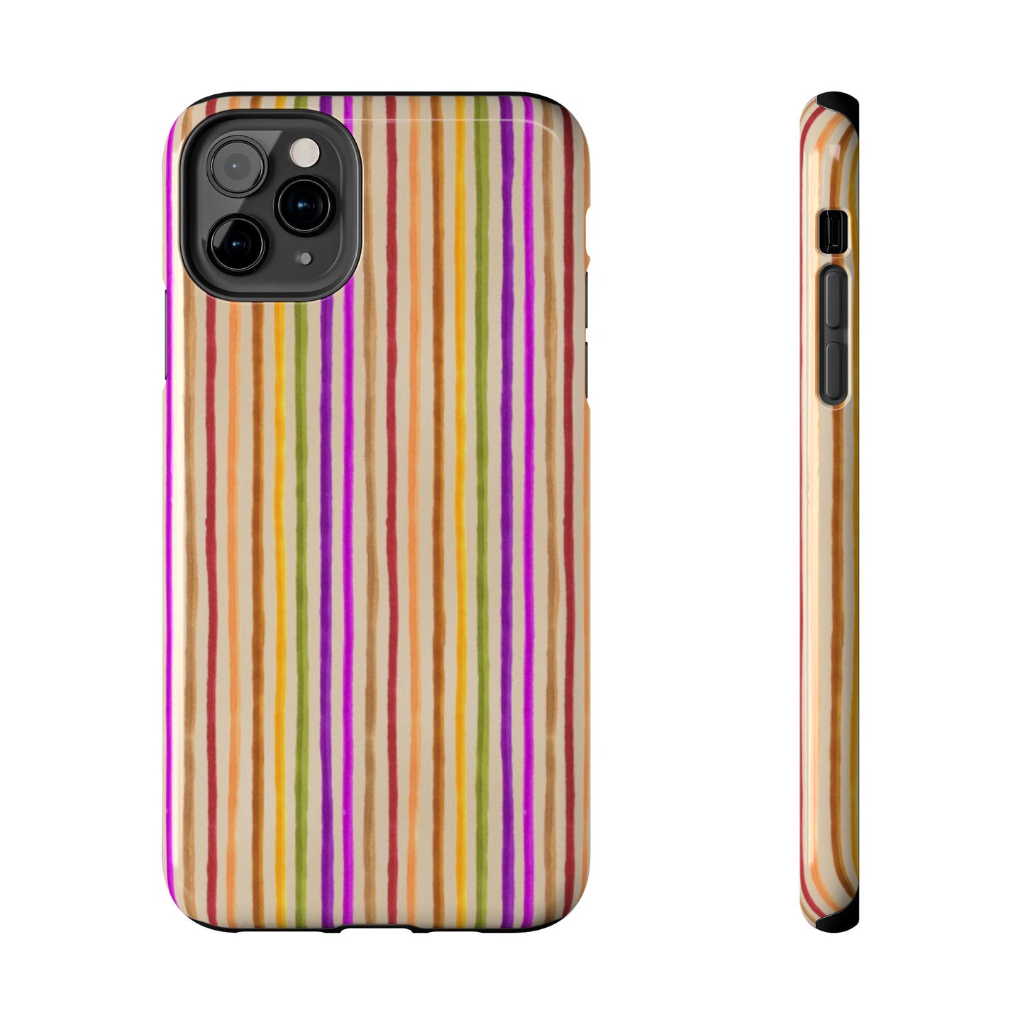 Spice Stripe Muslin Phone Case