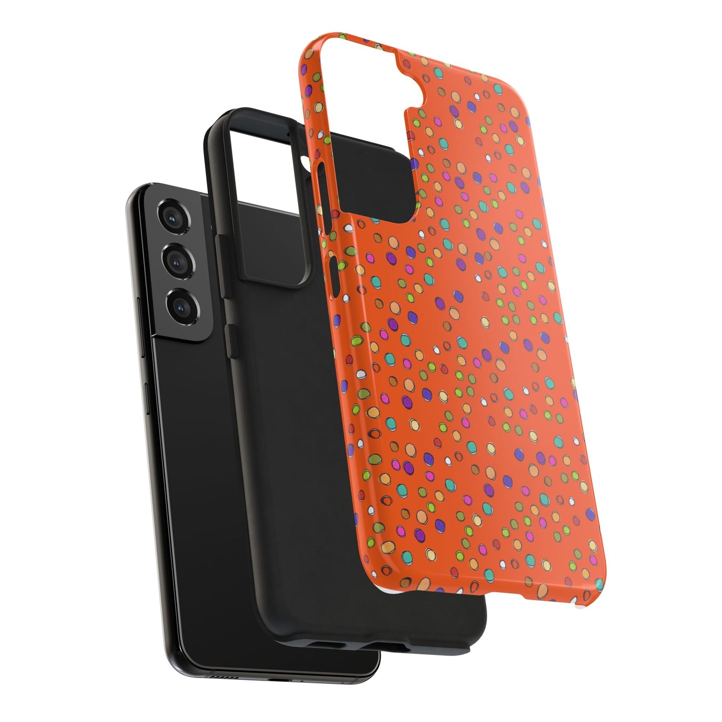 Dog Dots Orange Phone Case