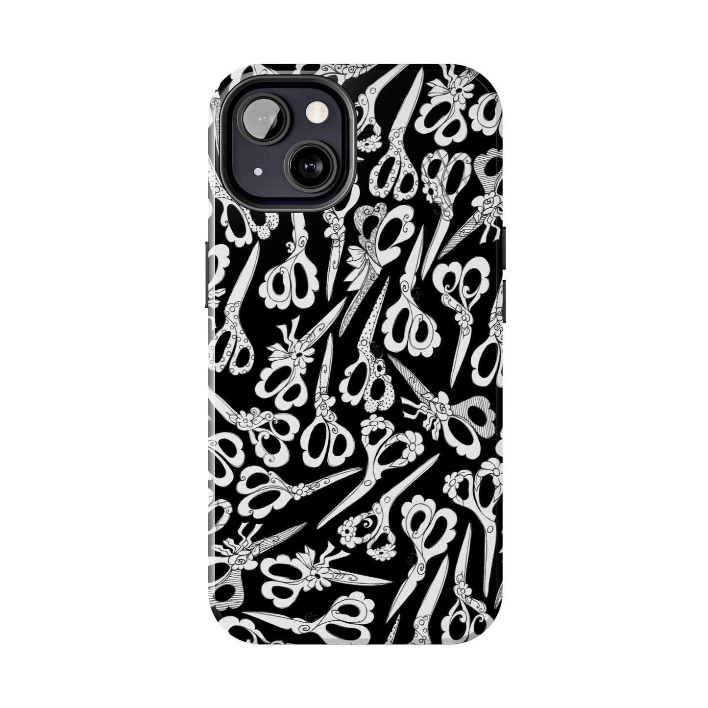 Scissor Blizzard Black Phone Case