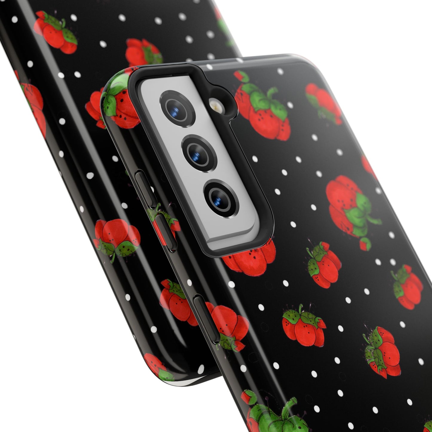 Pin Dots Black Phone Case