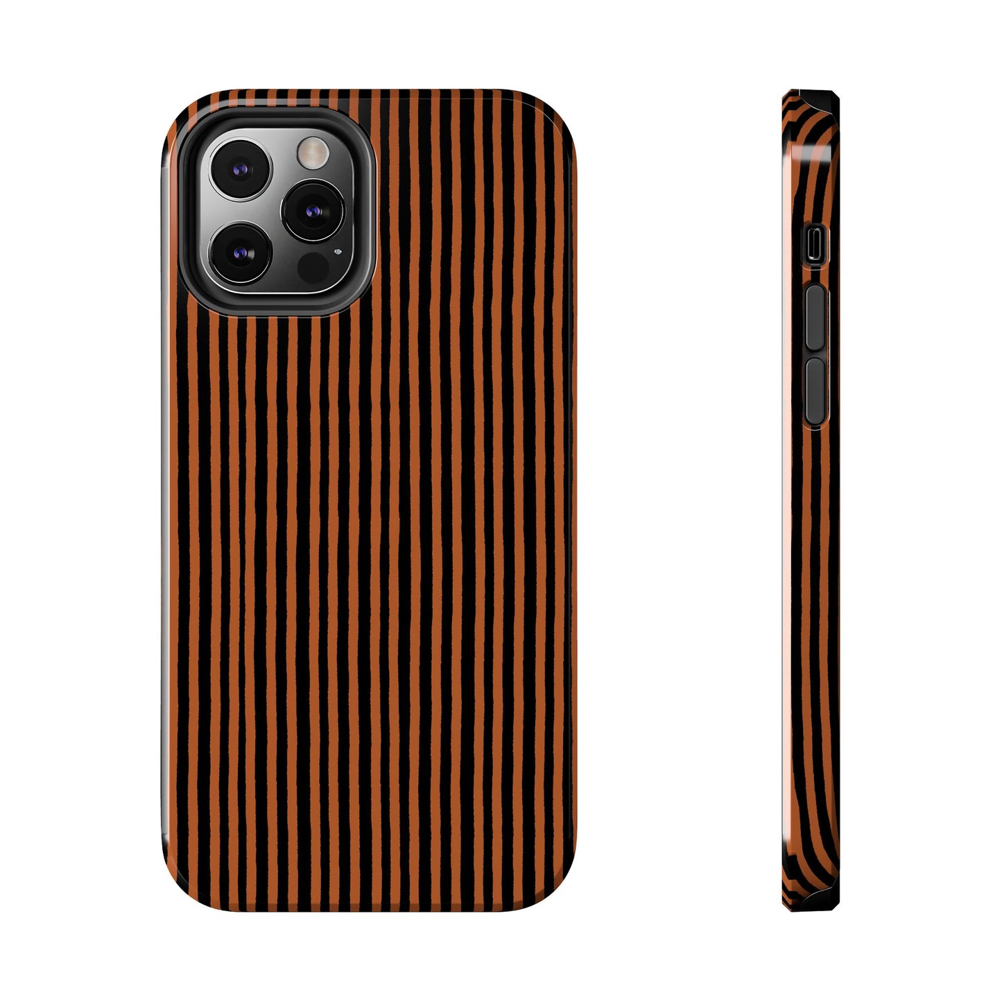 Happy Stripe Spice / Black Phone Case