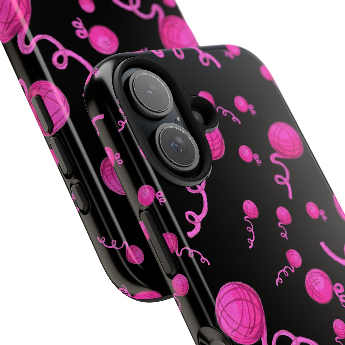 Yarniverse Black / Pink Phone Case