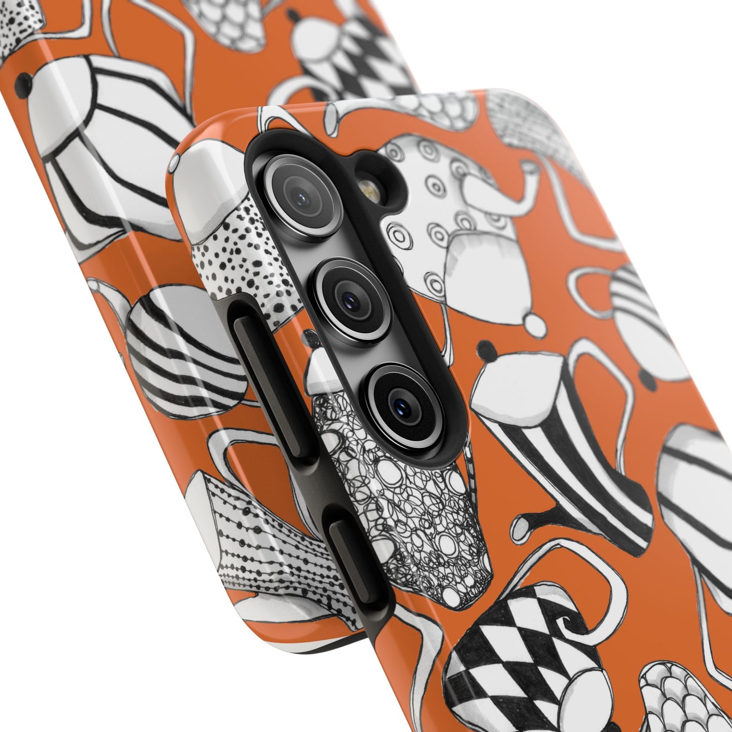 Coffee, Tea Anyone? Orange Phone Case