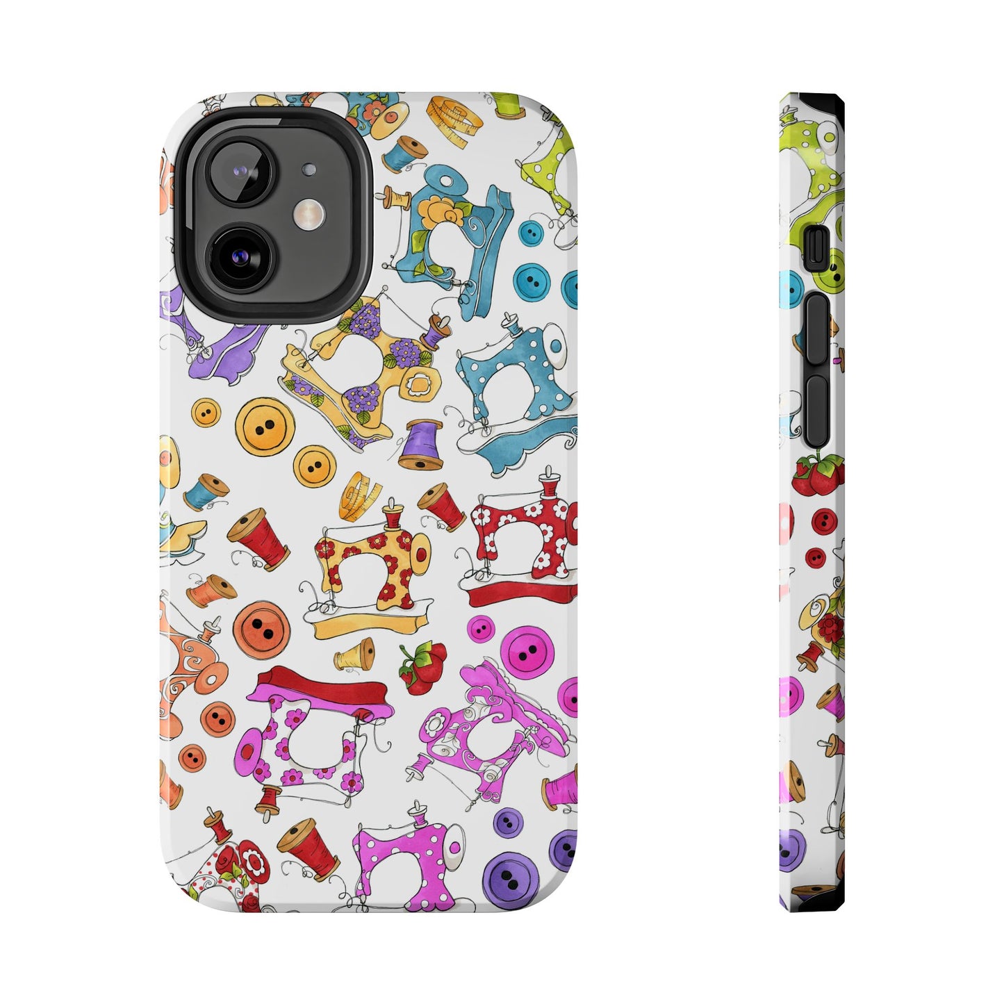 Sew Assorted White Phone Case