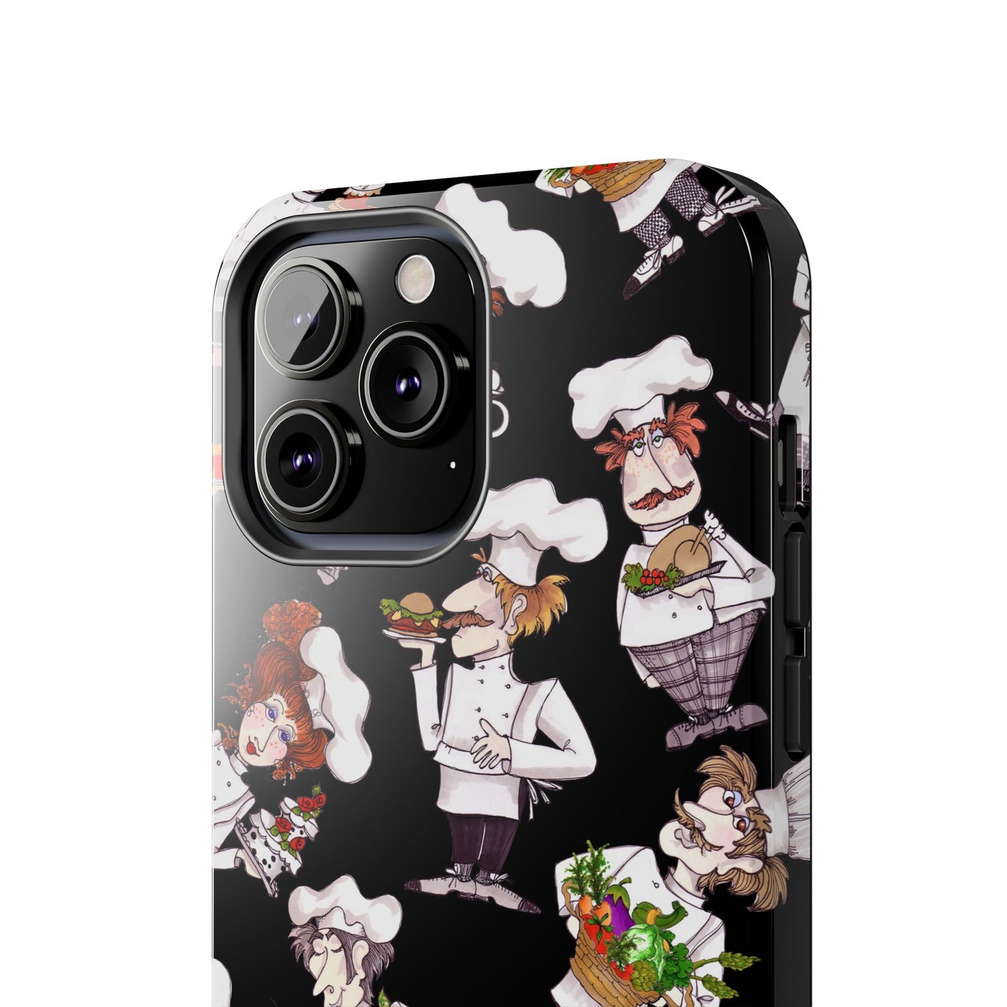 Tossed Chefs Black Phone Case