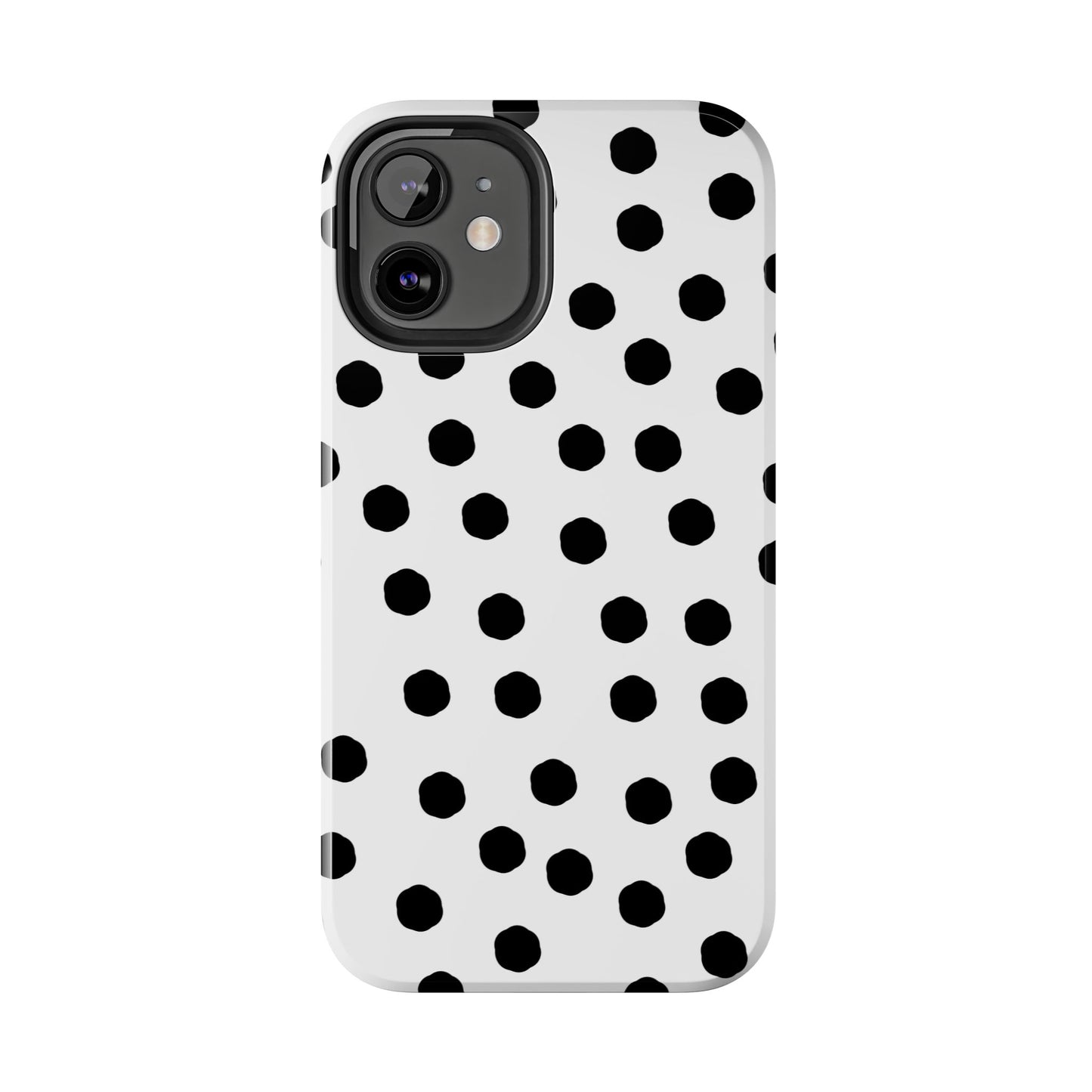 Jumbo Dots White / Black Phone Case
