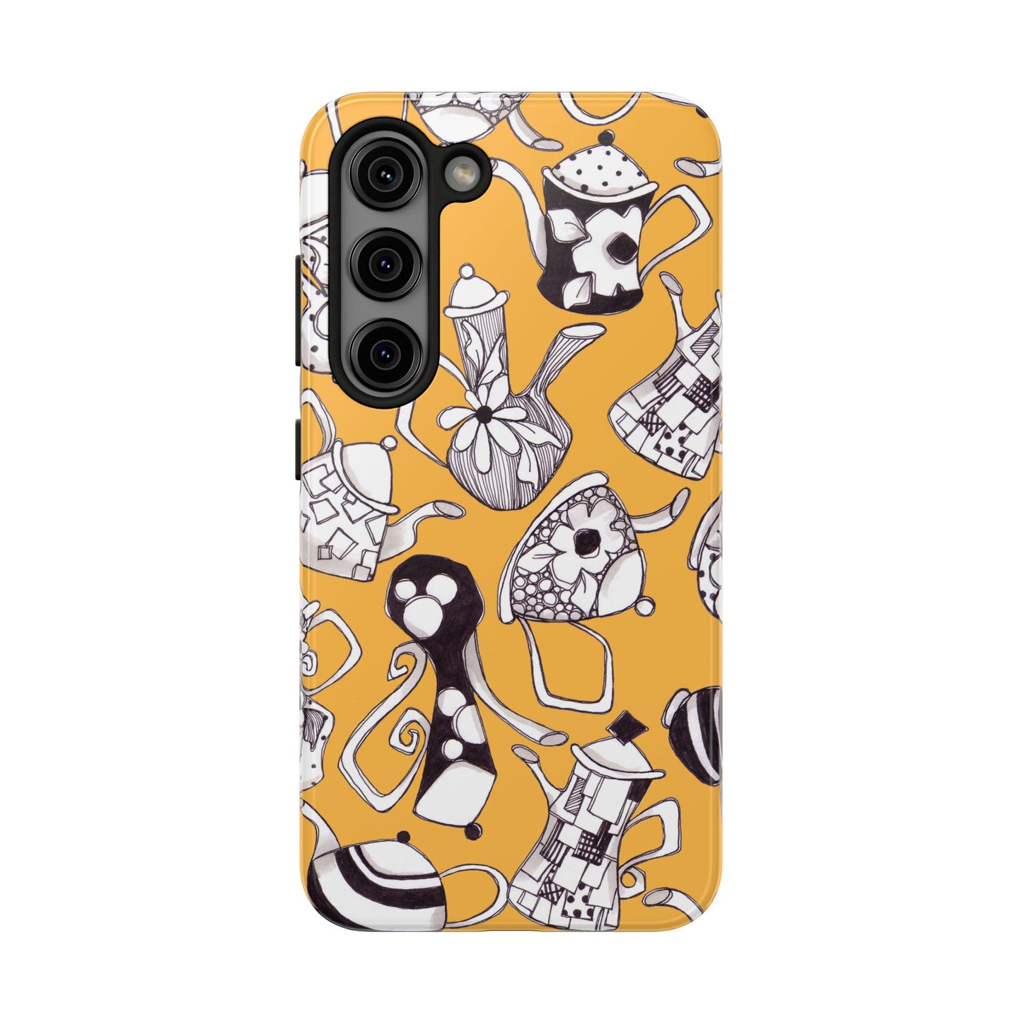 Fancy Pots Yellow Phone Case