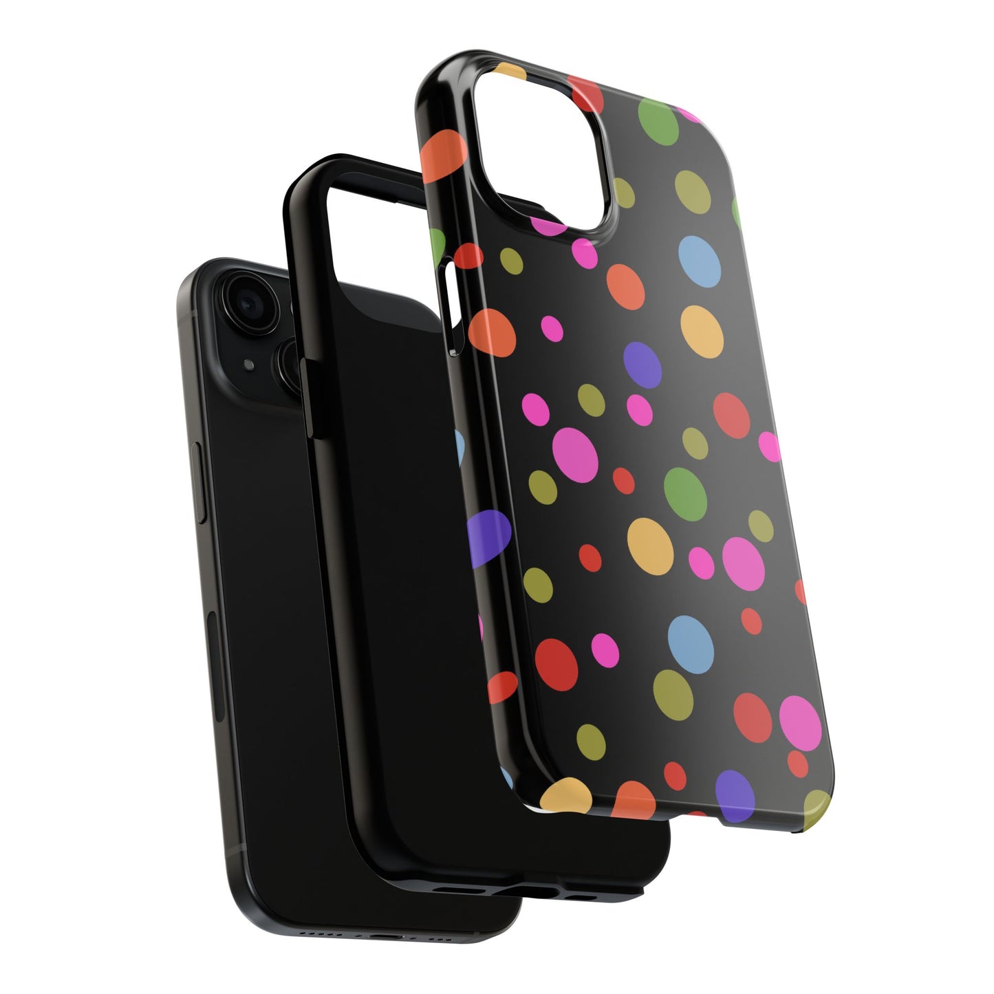 Dot Assortment Black Phone Case