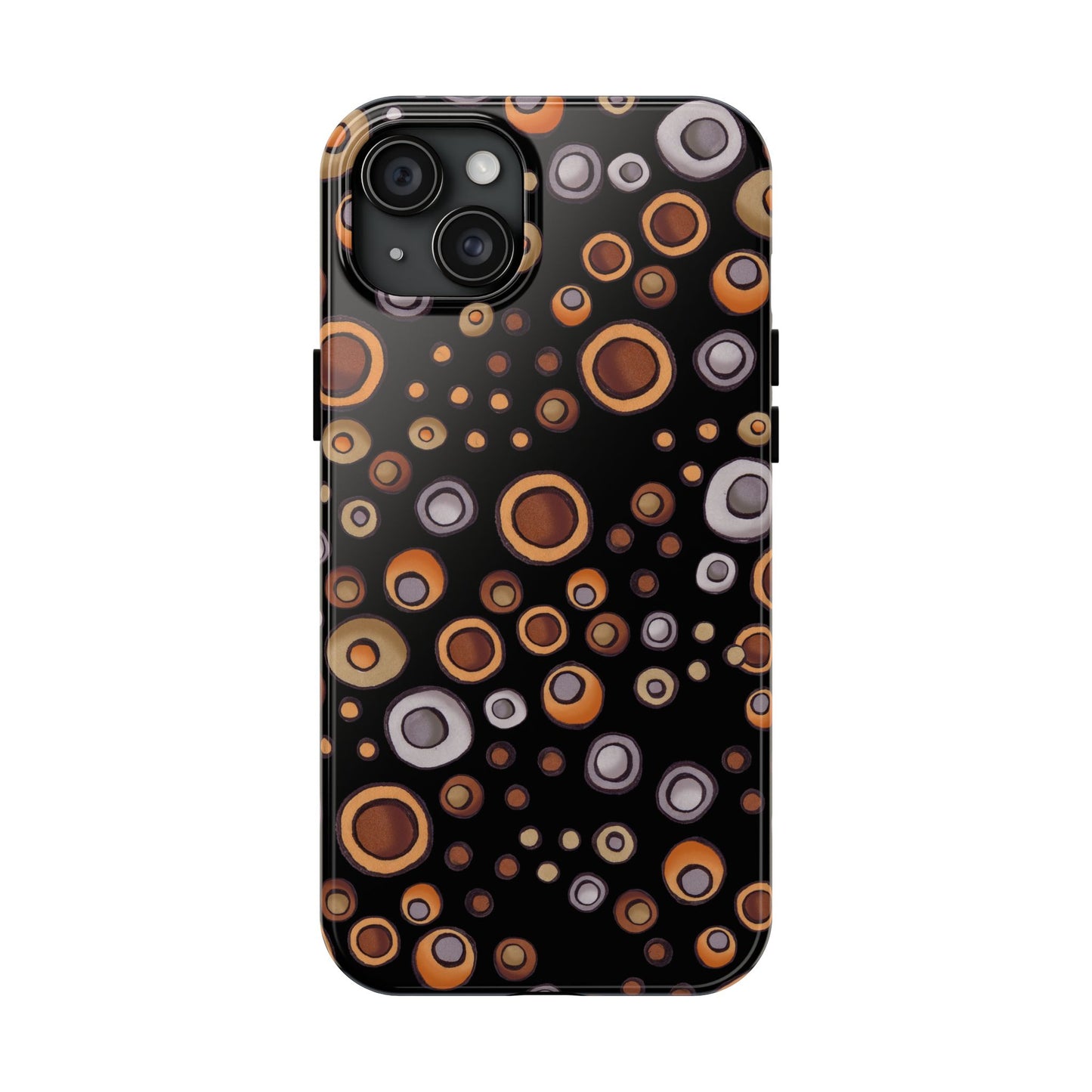 Doggy Dots Black Phone Case