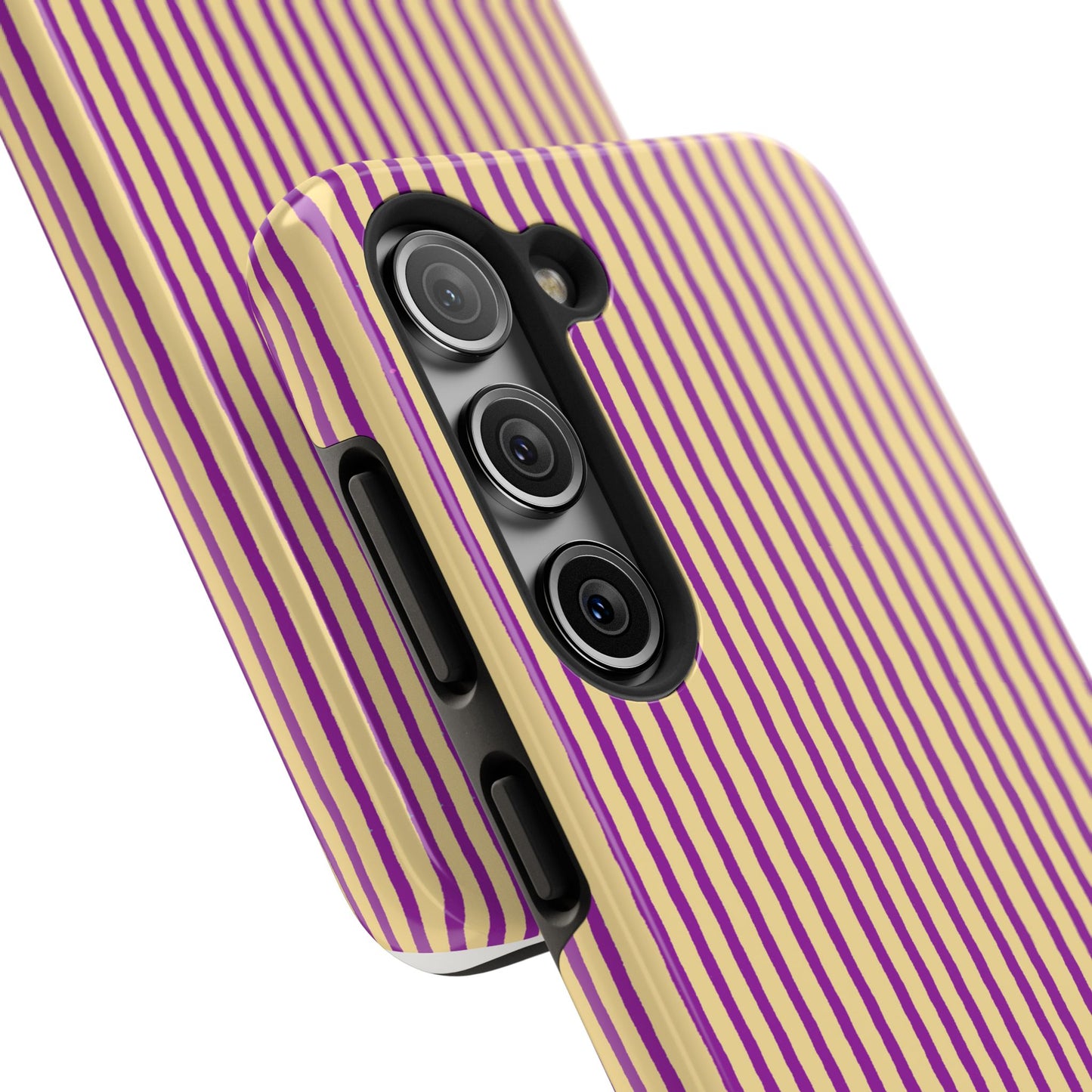 Stripe Yellow / Purple Phone Case