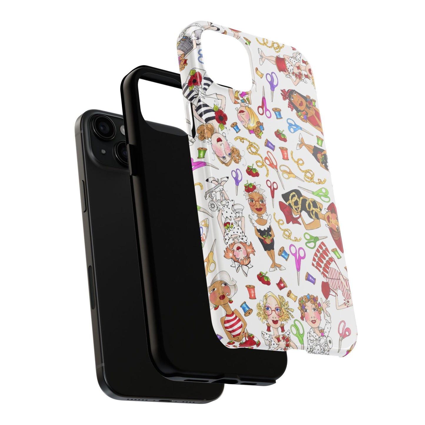 Sew Tossed White Phone Case