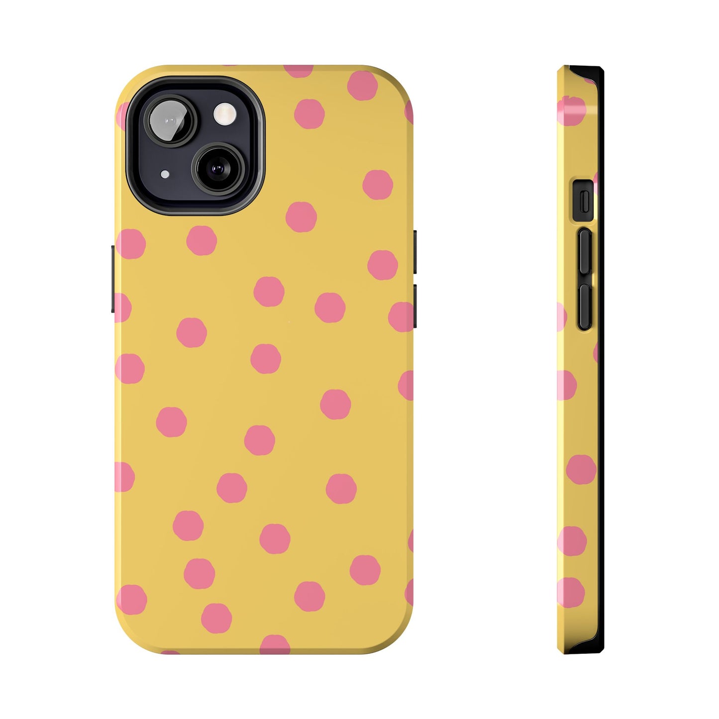Jumbo Dots Yellow / Pink Phone Case