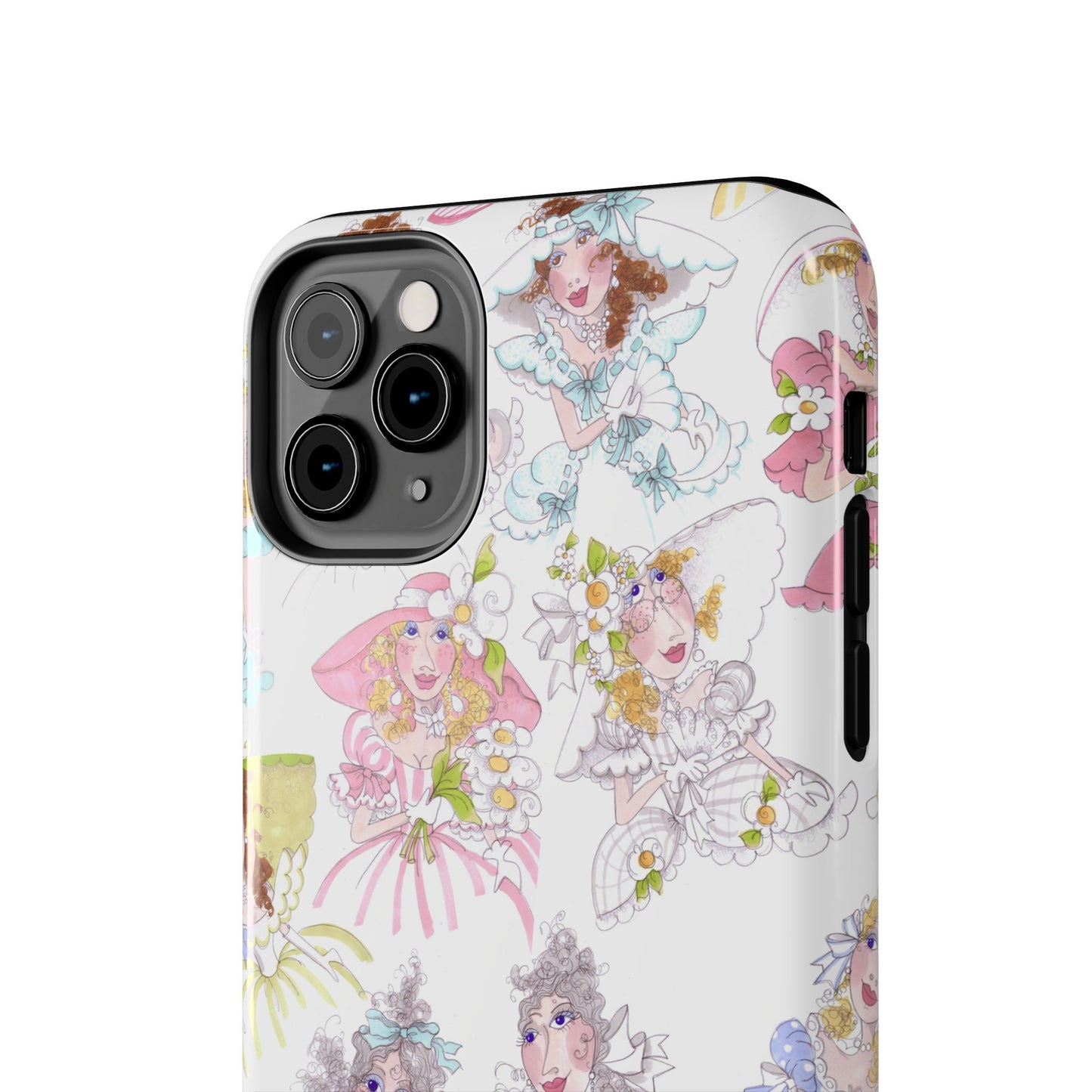 Tossed Belles White Phone Case