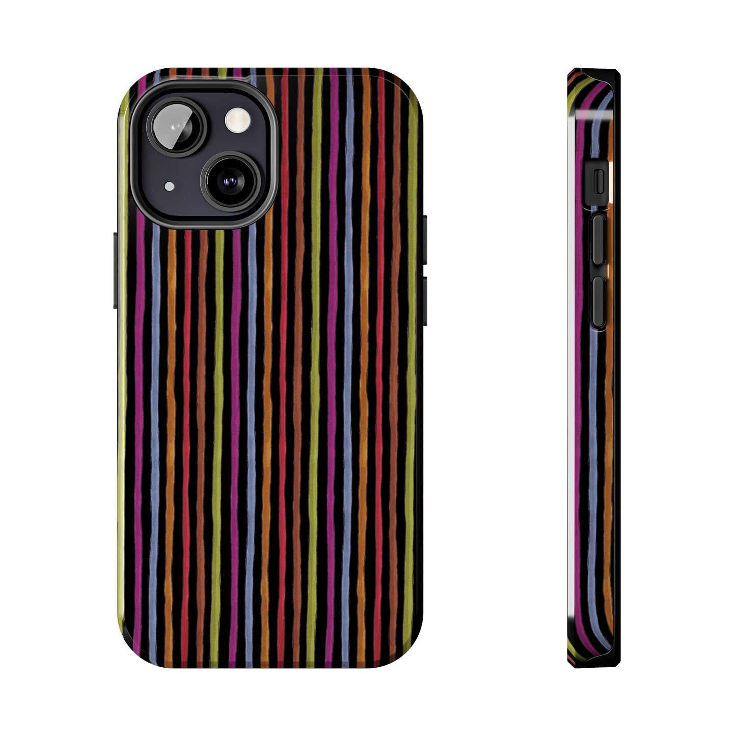Stripe Black Phone Case