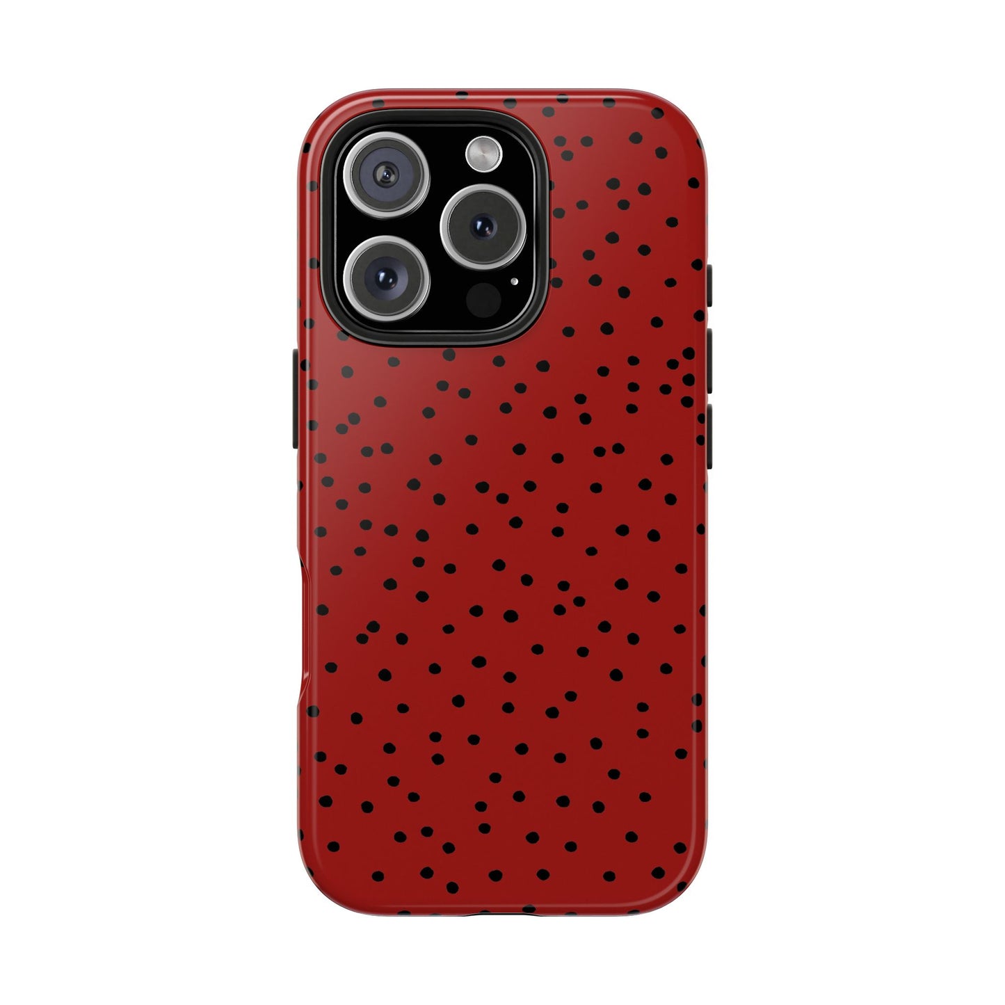 Dinky Dots Scarlett / Black Phone Case