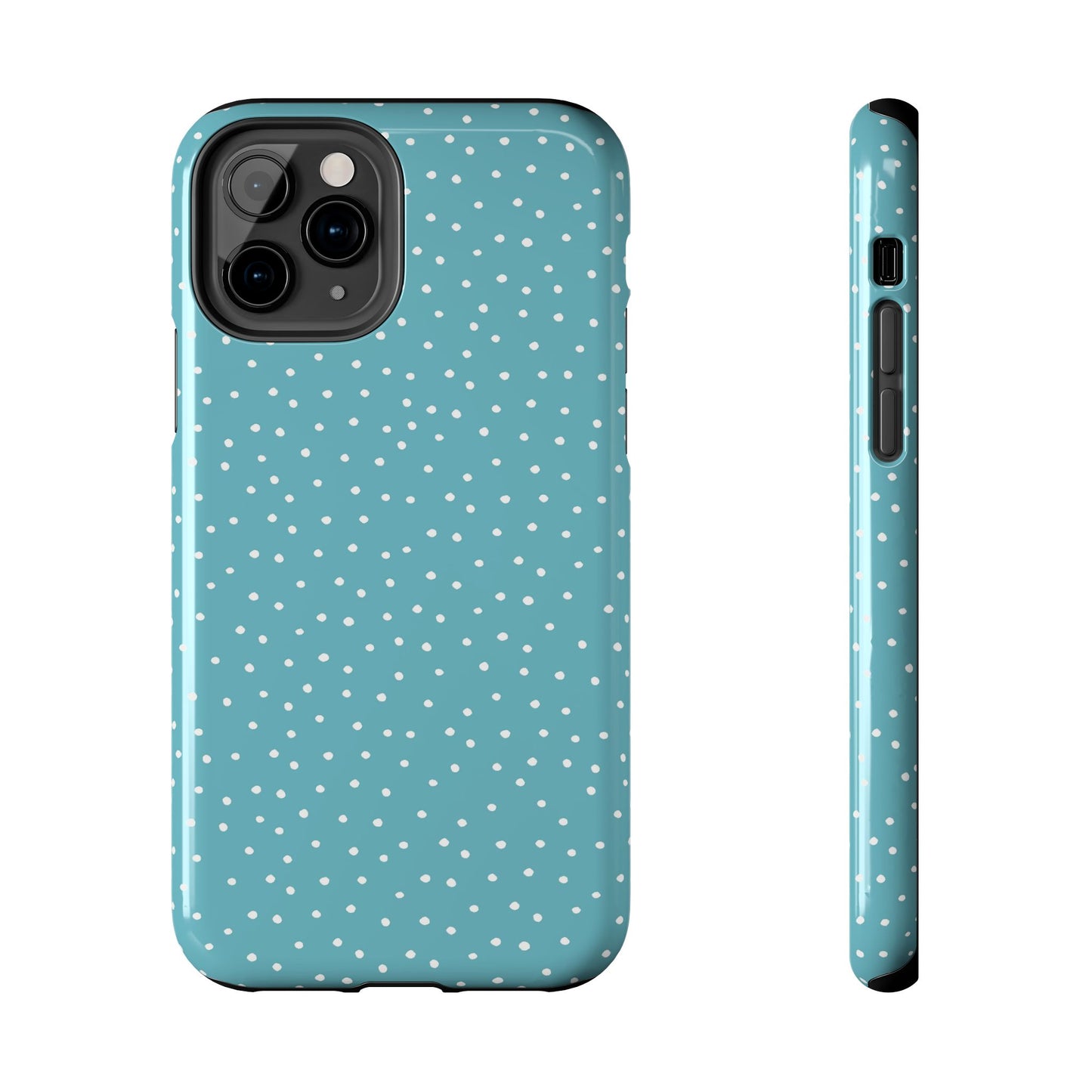 Dinky Dots Turquoise / White Phone Case