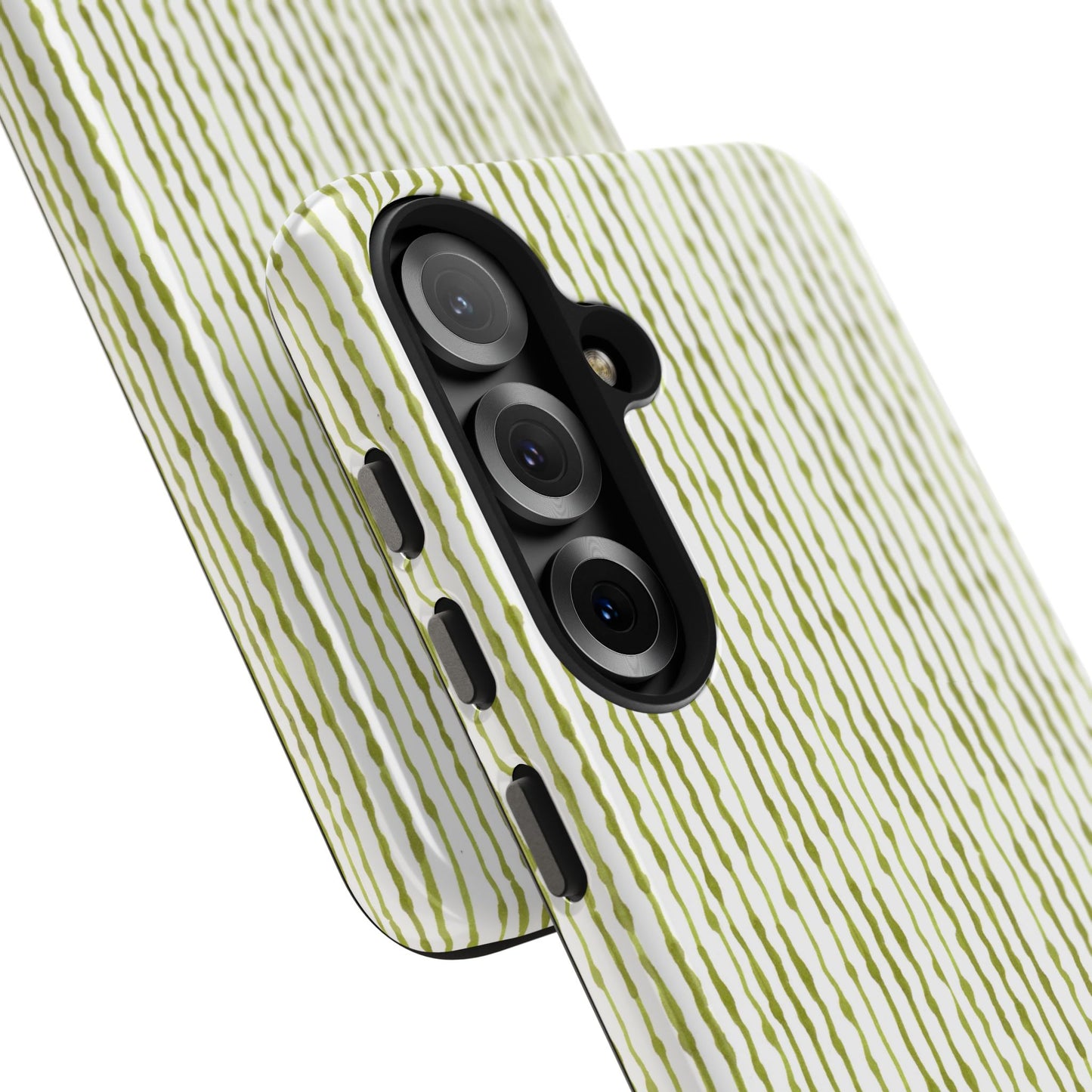 Faux Seersucker White / Green Phone Case