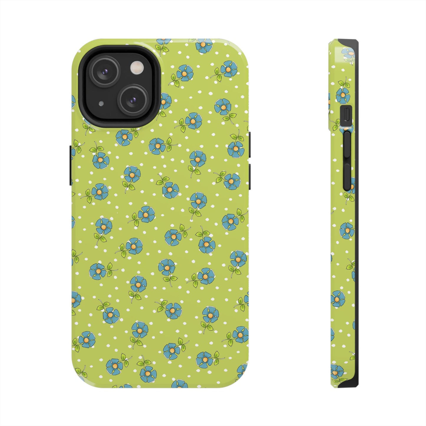 Daisy Dots Green Phone Case
