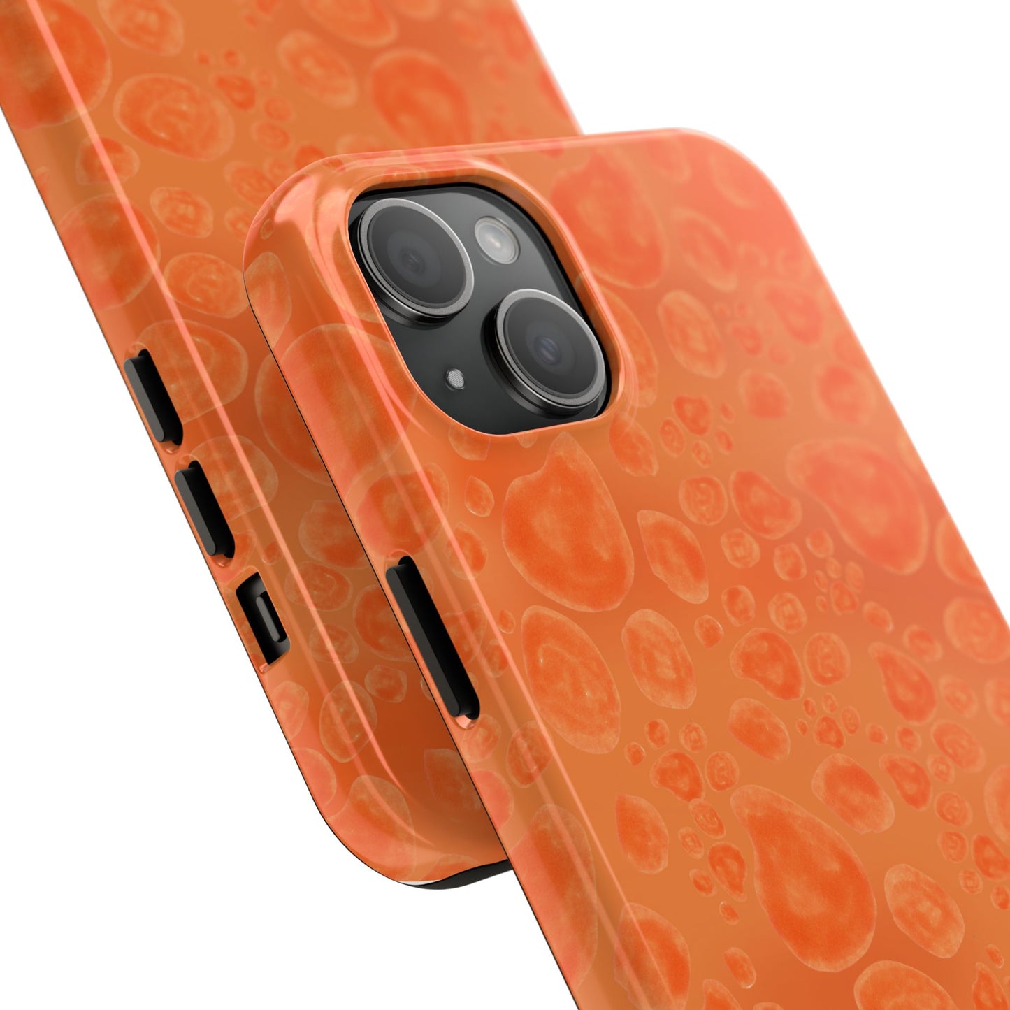 Paw Dots Orange Phone Case