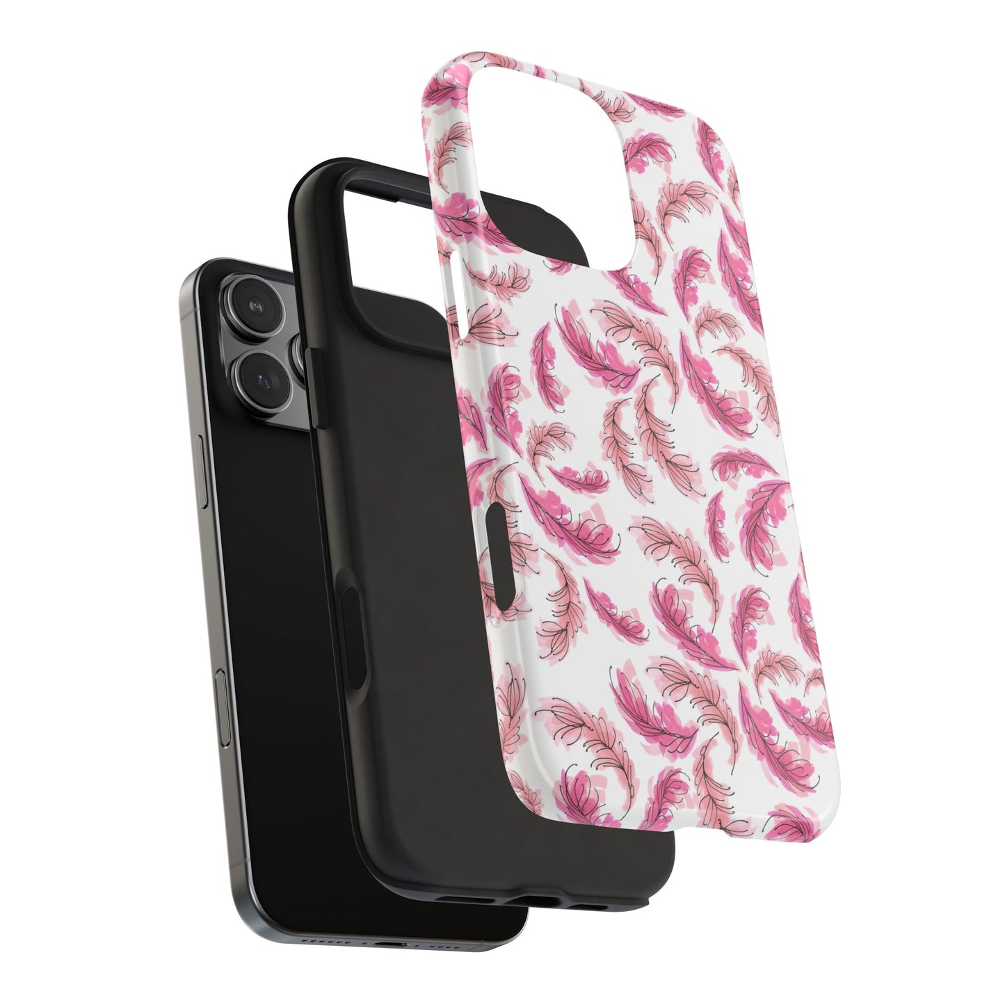 Flam Feathers White Phone Case