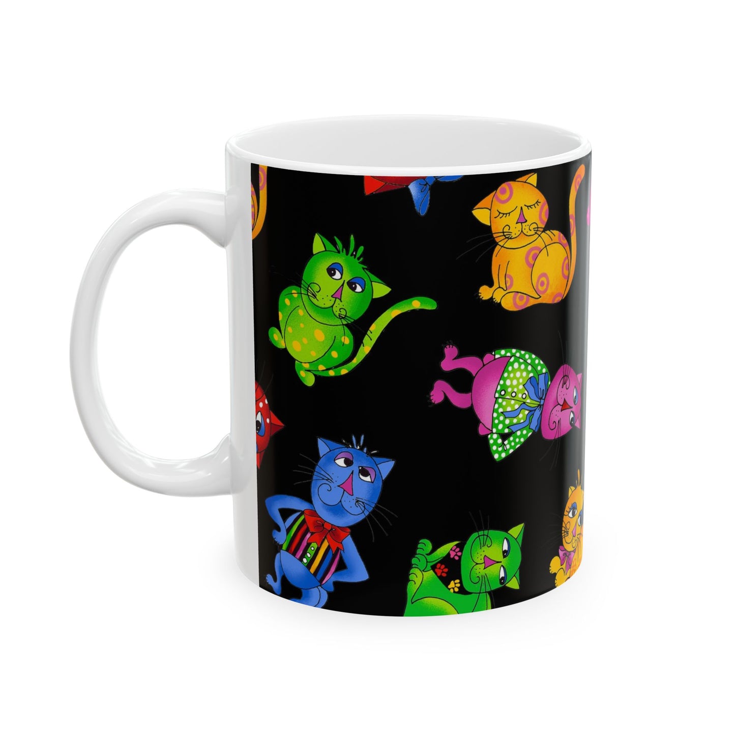 Tossed Cool Cats Black Cup