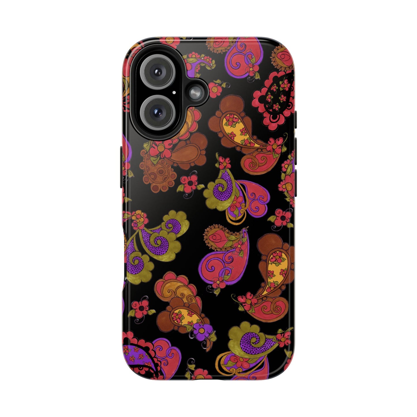 Posie Paisley Black Phone Case
