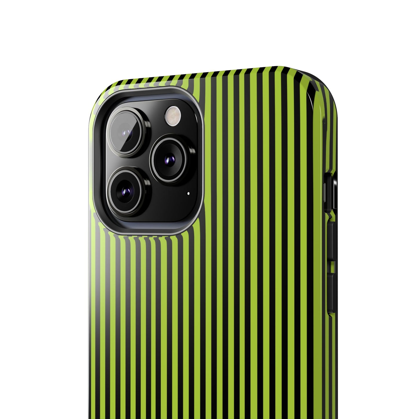 Stripe Green / Black Phone Case