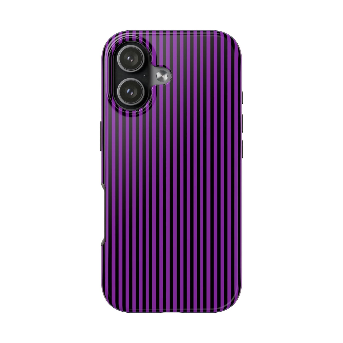 Stripe Purple / Black Phone Case