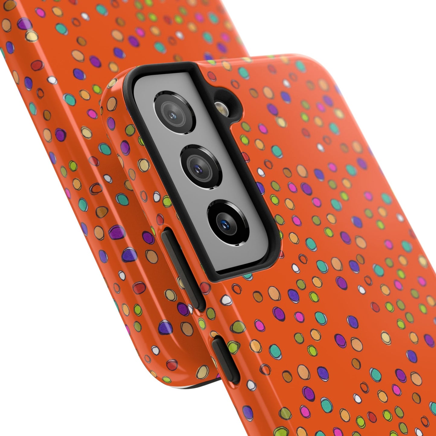 Dog Dots Orange Phone Case