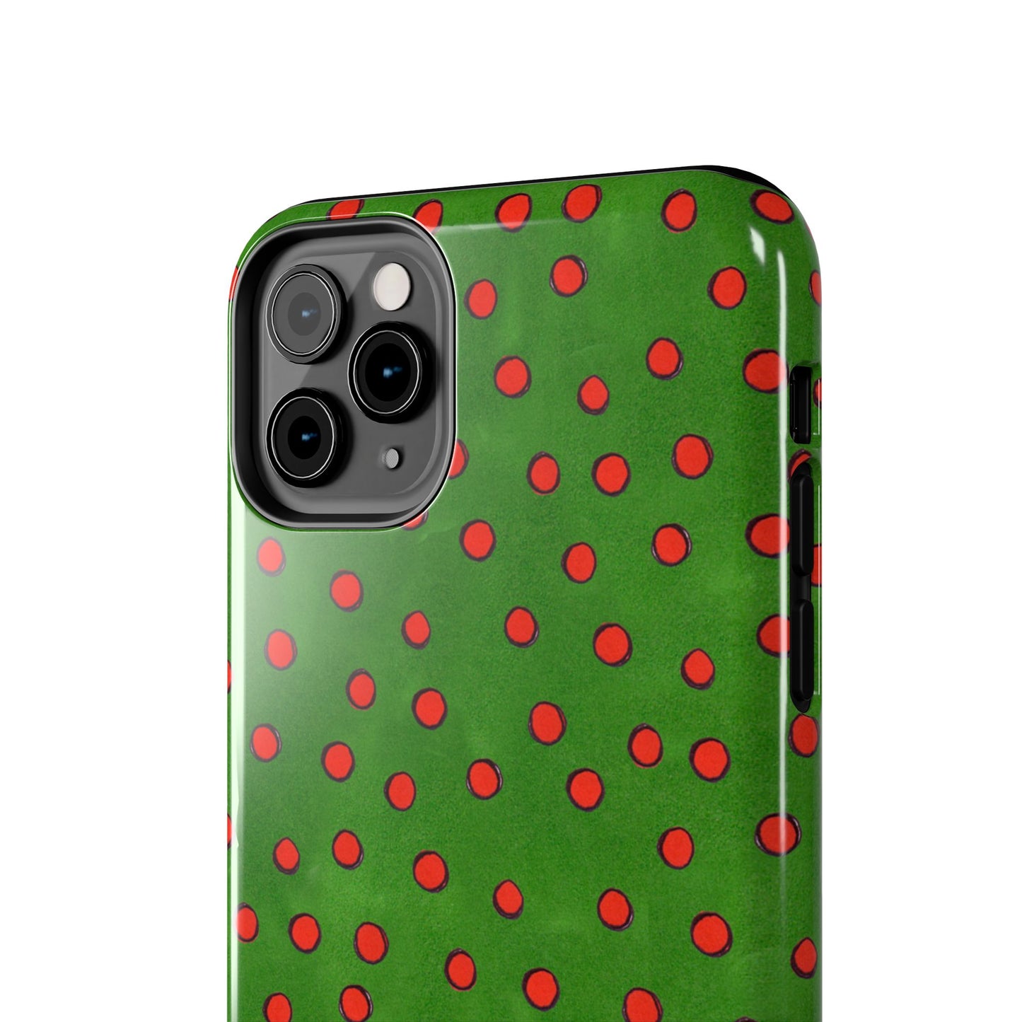 Dinky Dots Green / Red Phone Case
