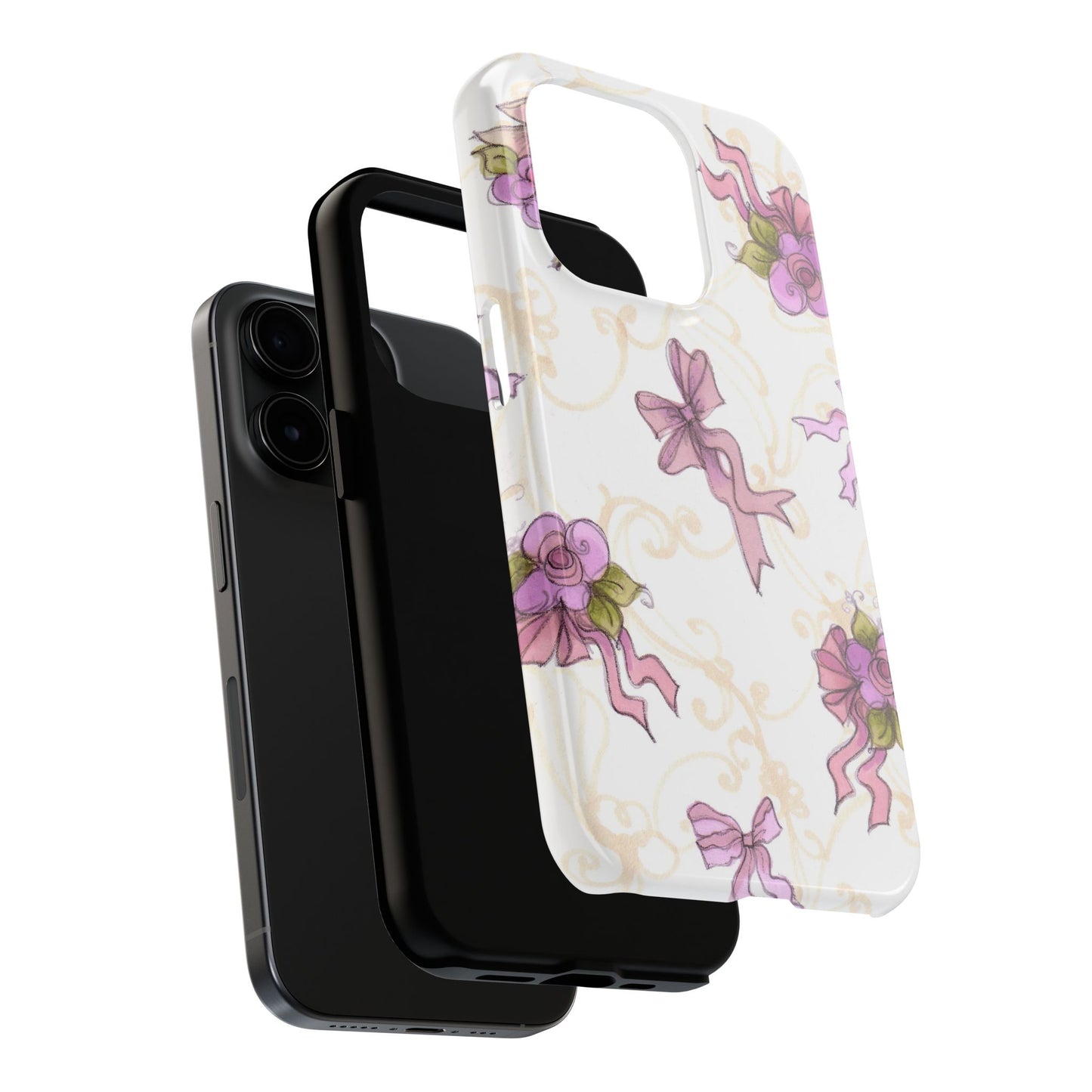 Flower Model Bow Flowers Phone Case