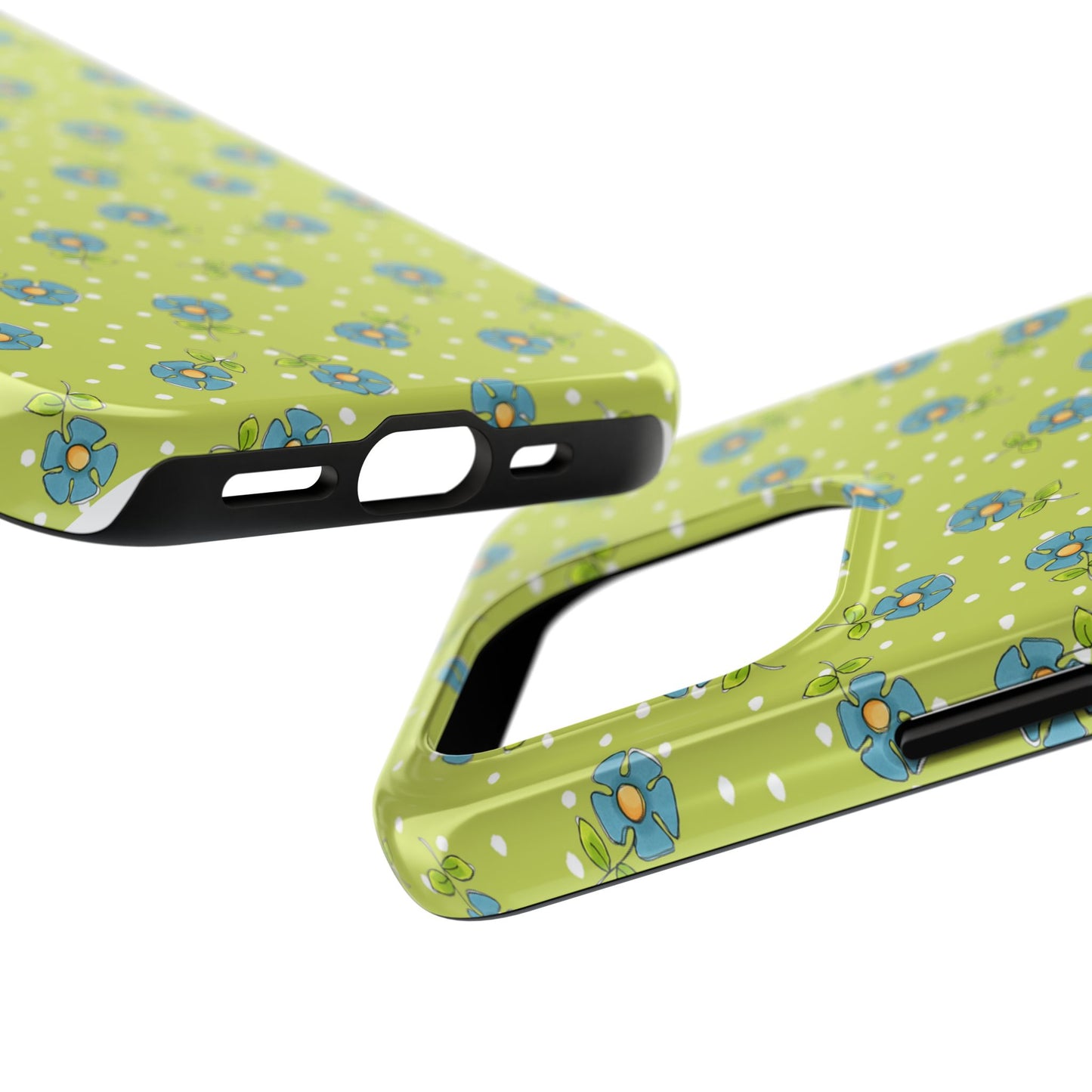 Daisy Dots Green Phone Case