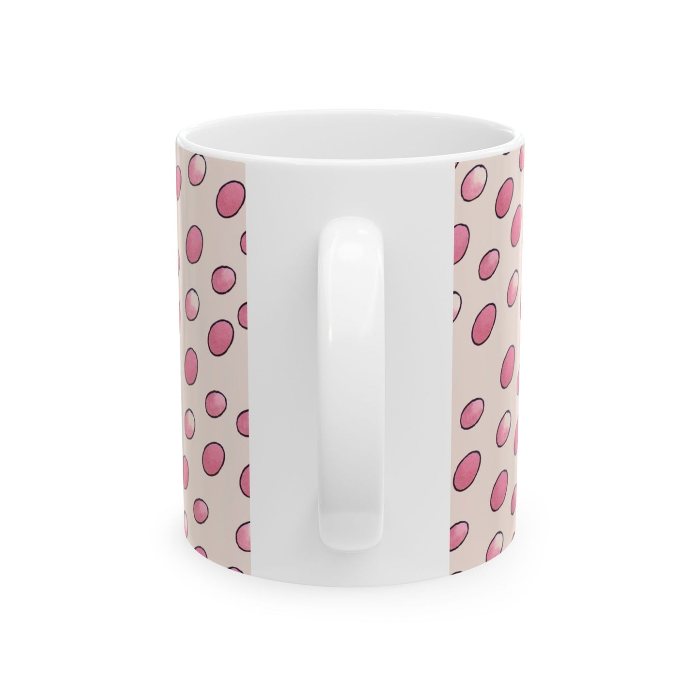 Egg Dots Vanilla / Pink Cup
