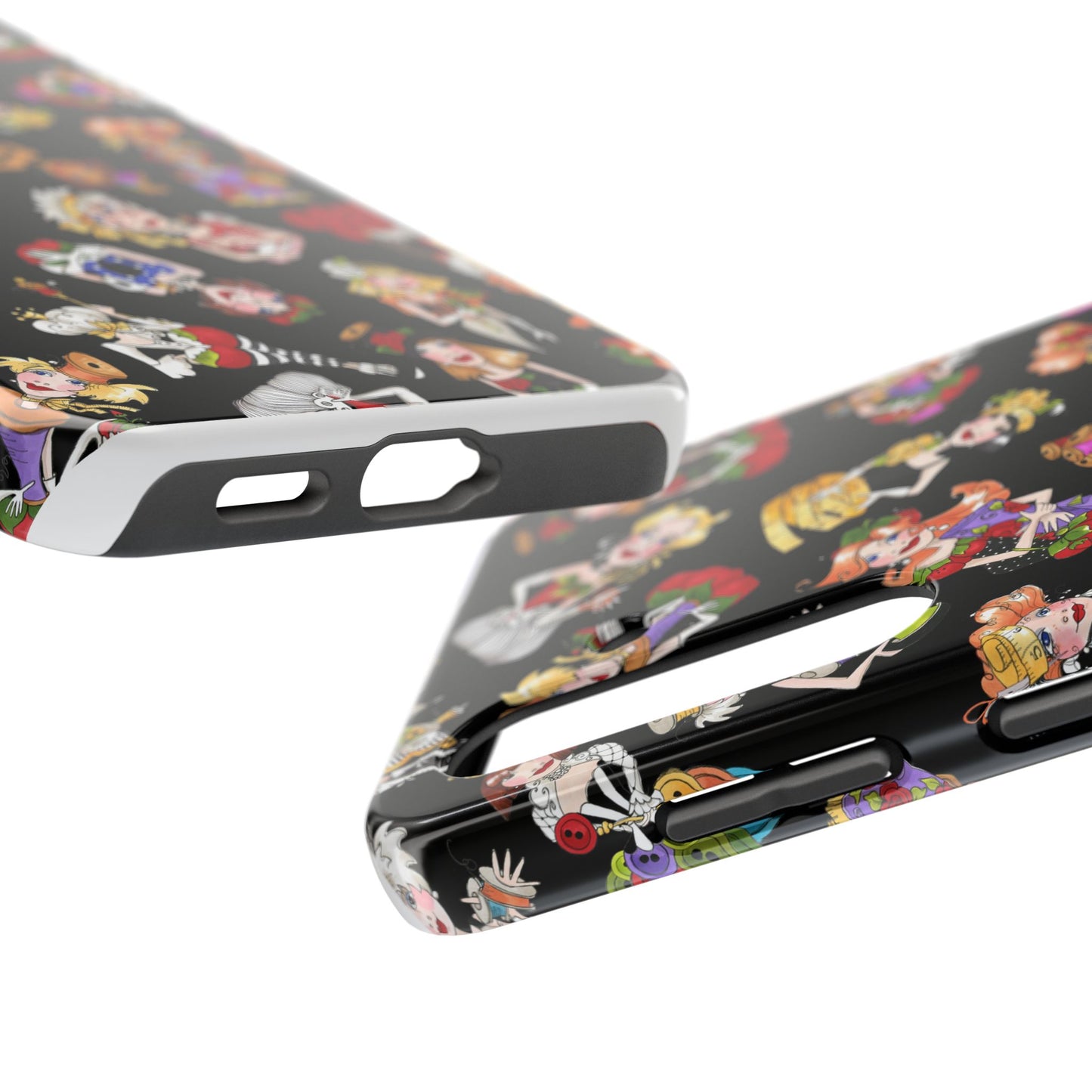 Curious Toss Black Phone Case