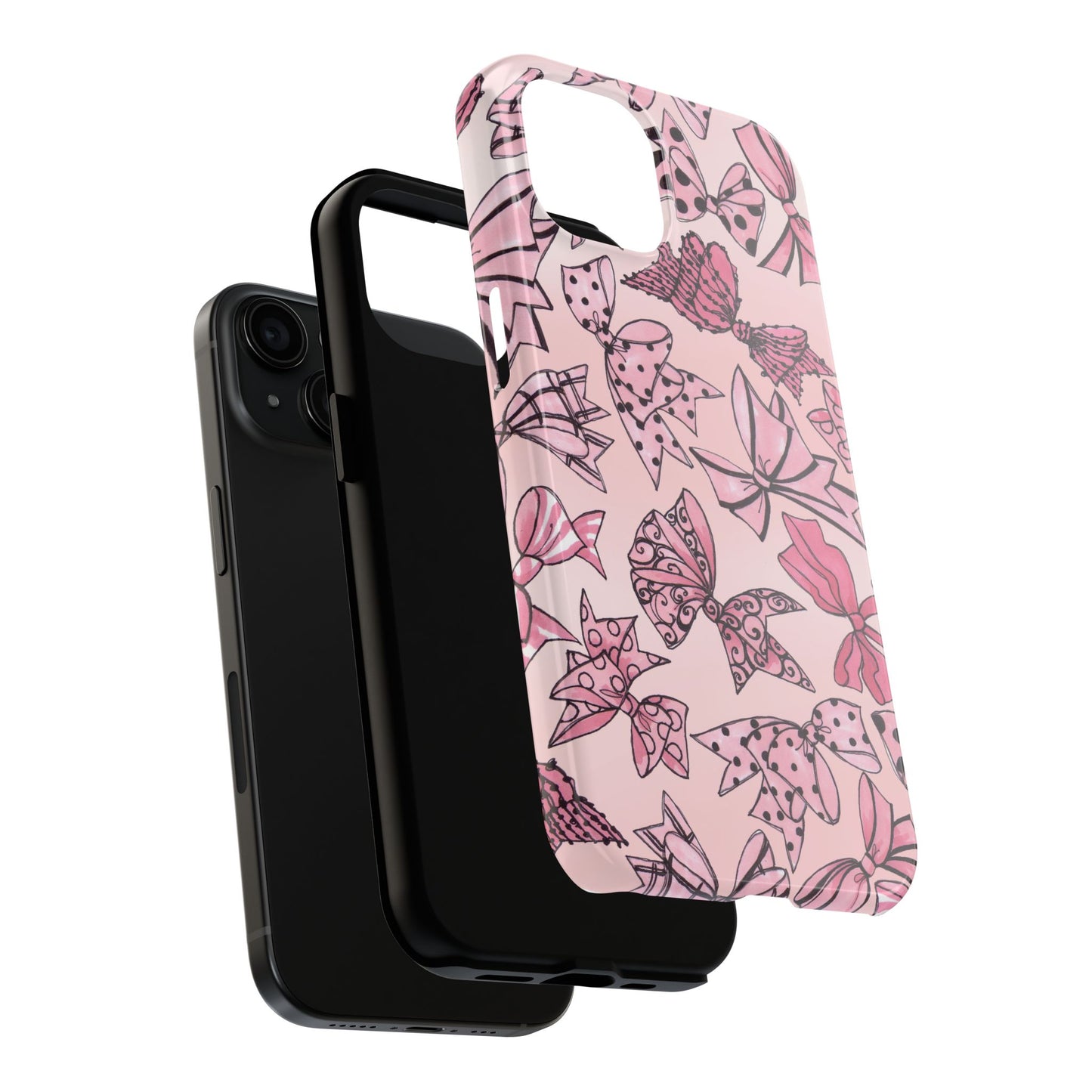 Blushing Bows Pink Sky Phone Case