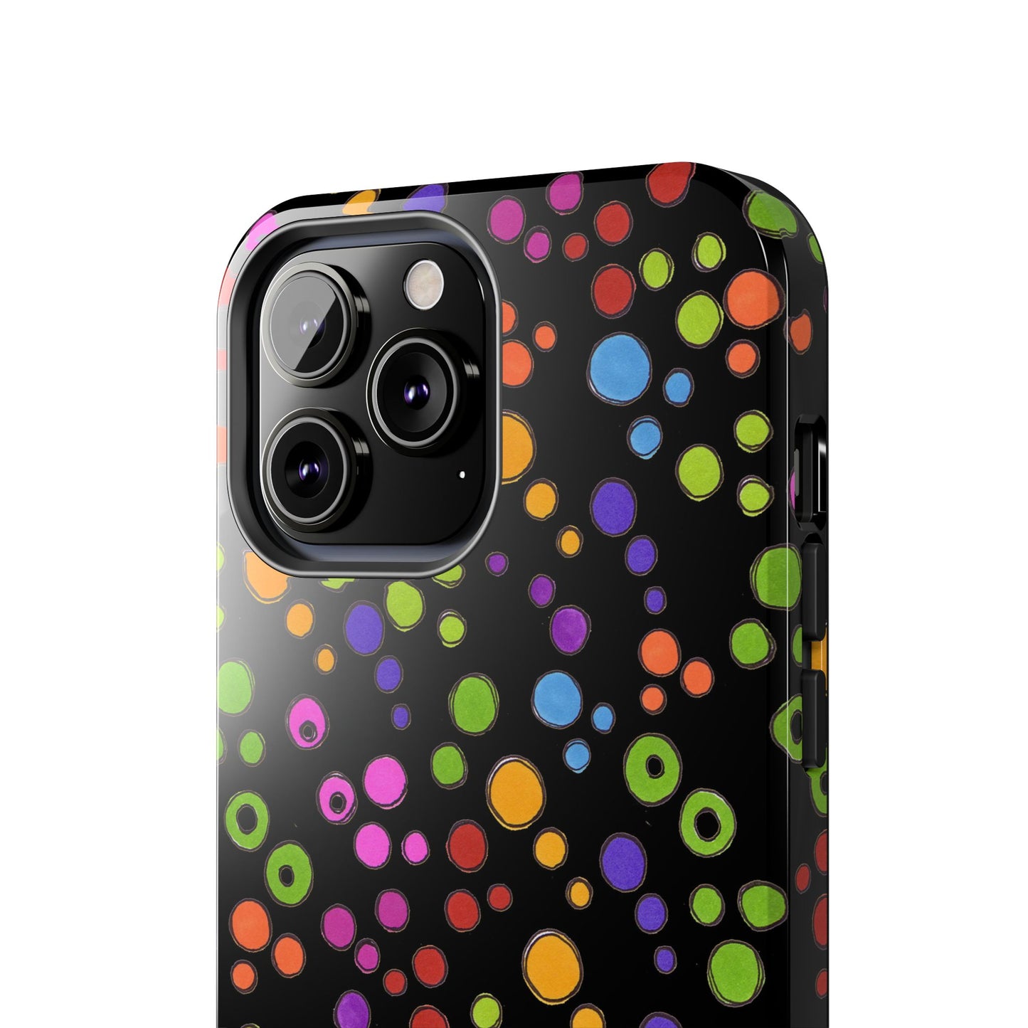 Dog Dots Black / Multi Phone Case