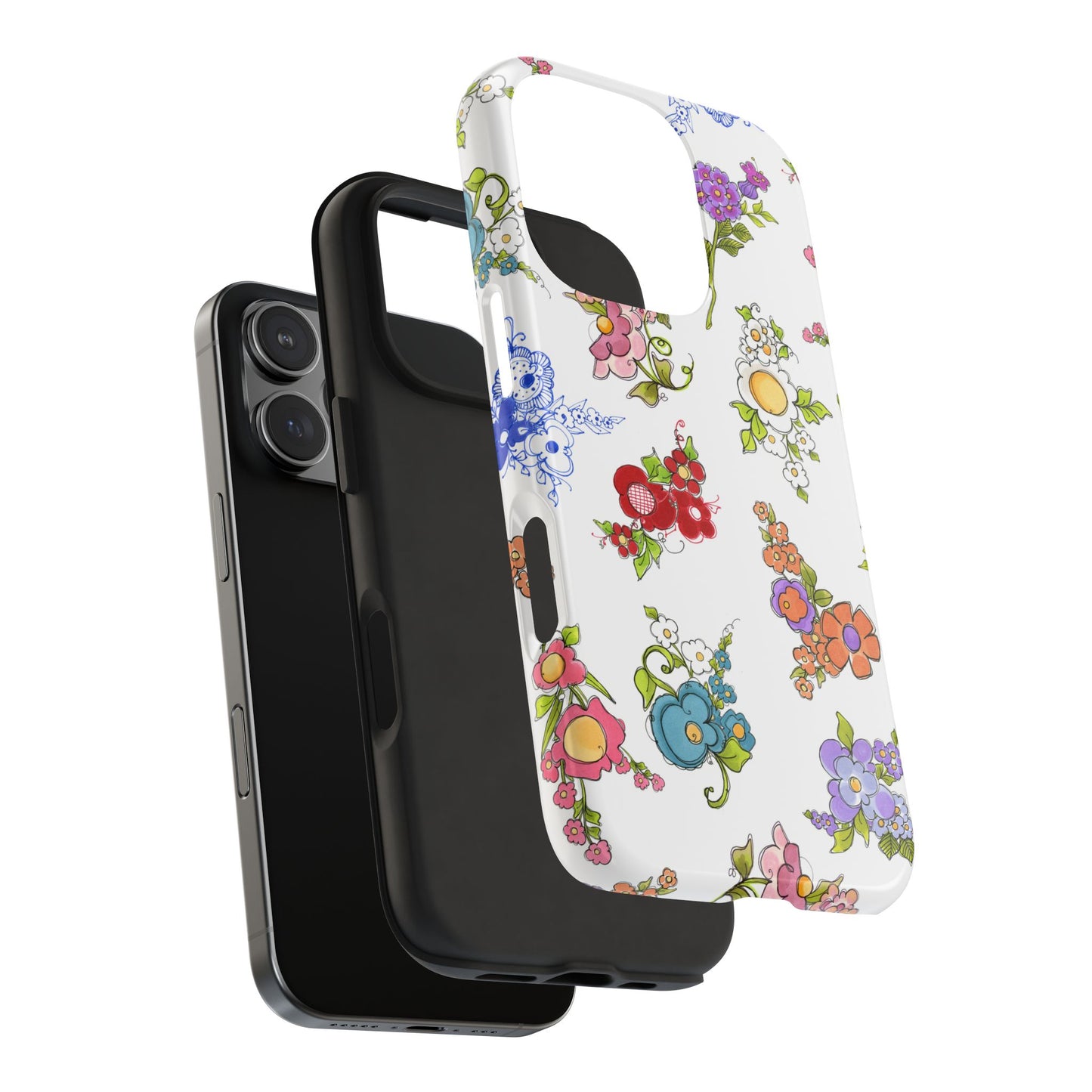Mixed Bouquets White Phone Case