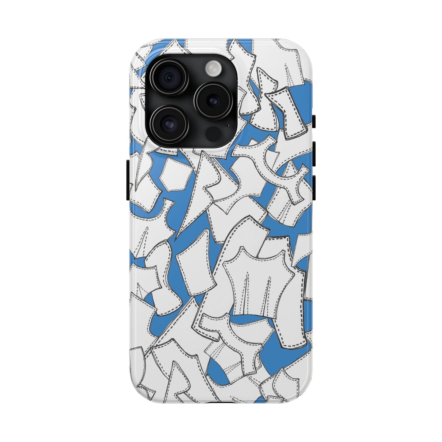 Pattern Pieces Turquoise Phone Case