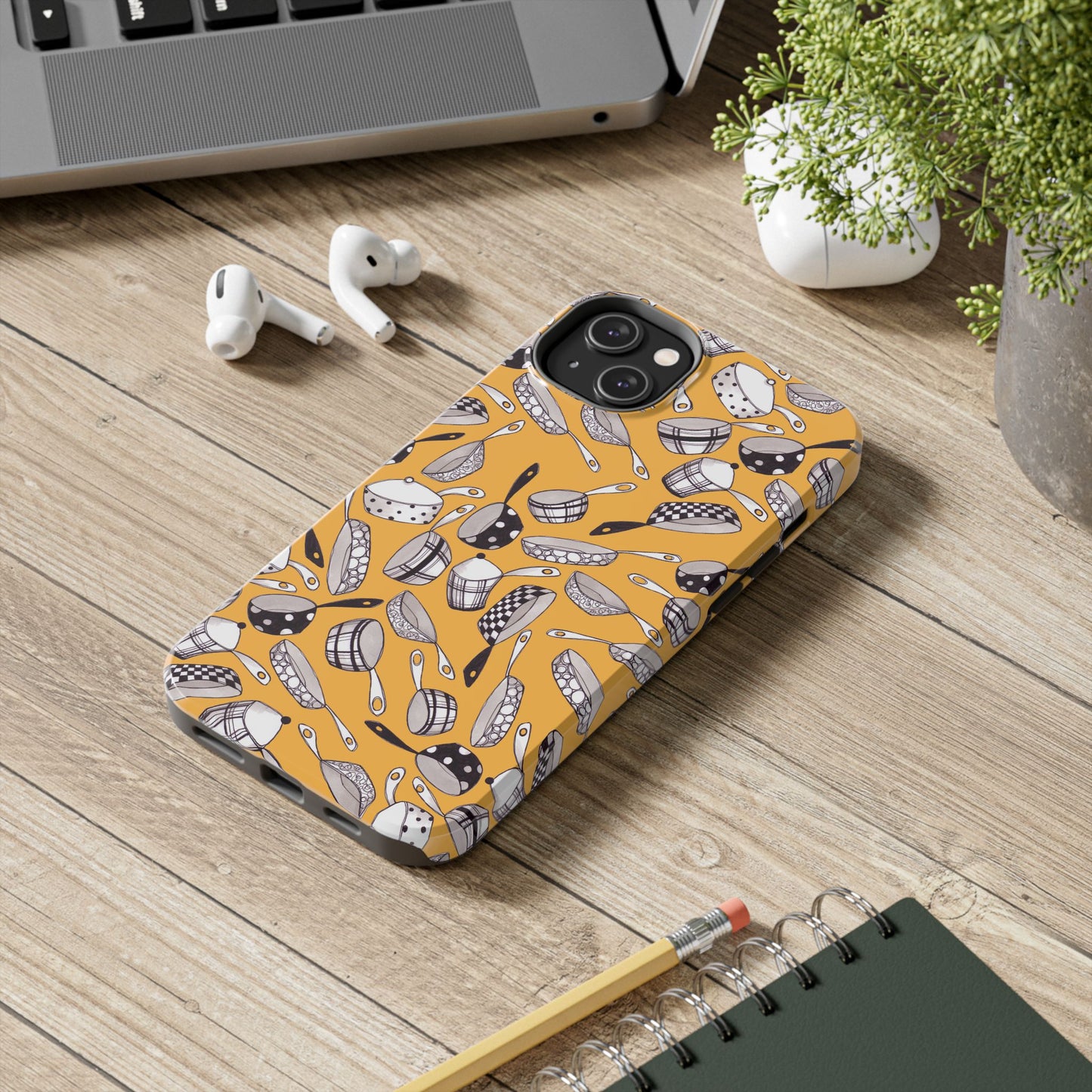 Pots & Pans Flyin' Yellow Phone Case