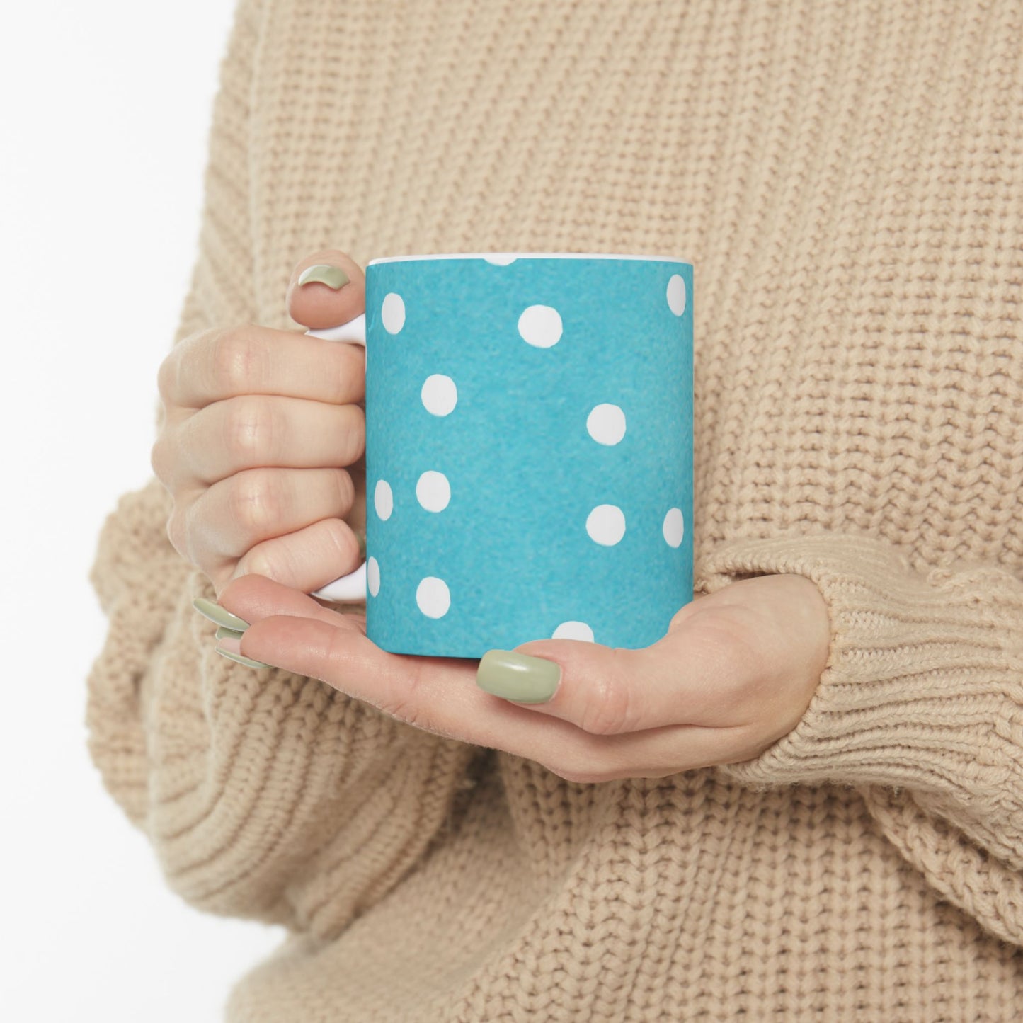 Big Dots Turquoise Cup