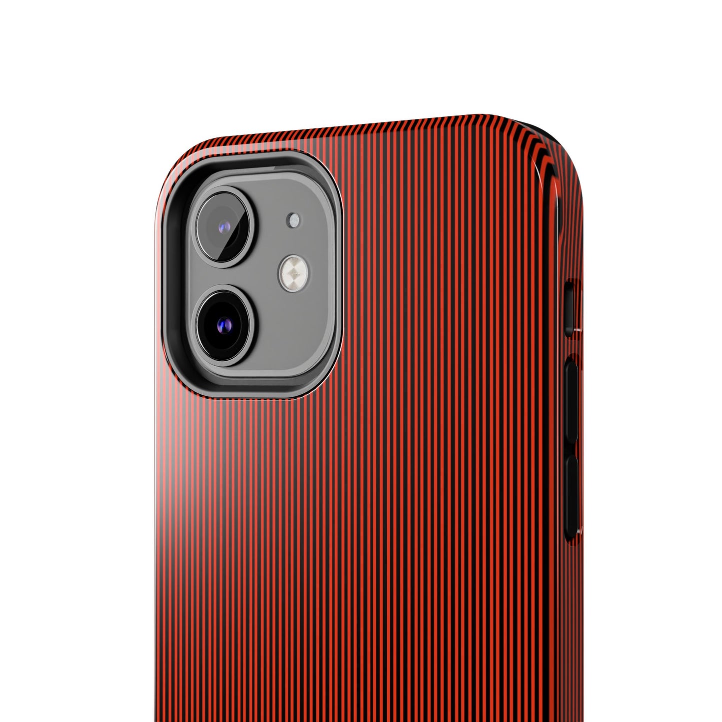 Pin Stripe Red / Black Phone Case