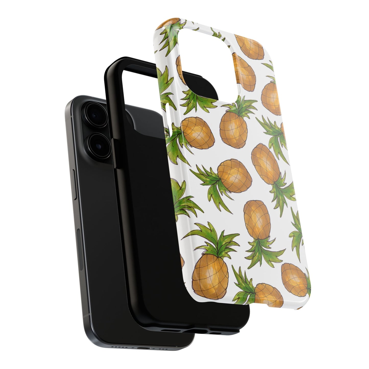 Pineapple Toss White Phone Case