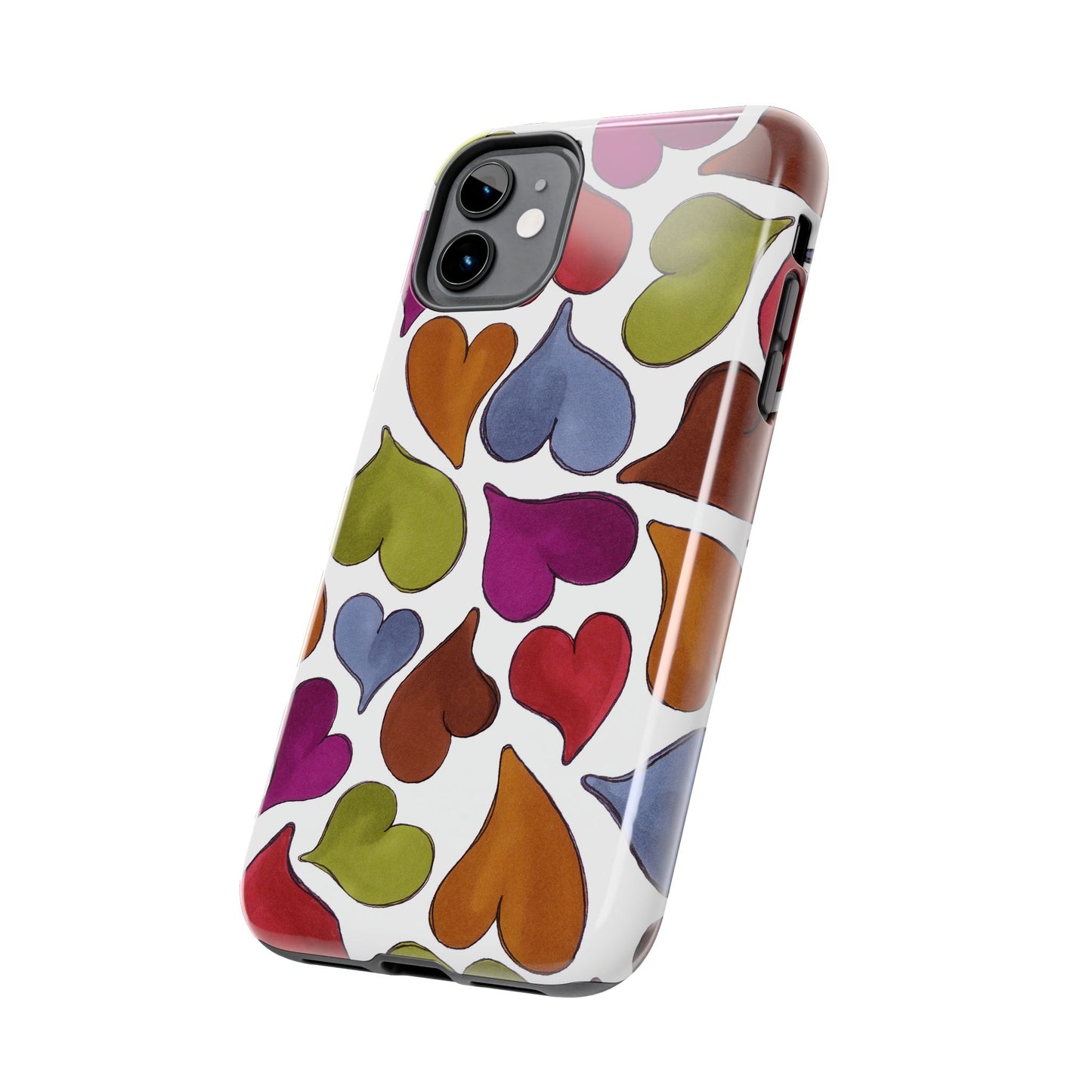 Big Hearted White Phone Case