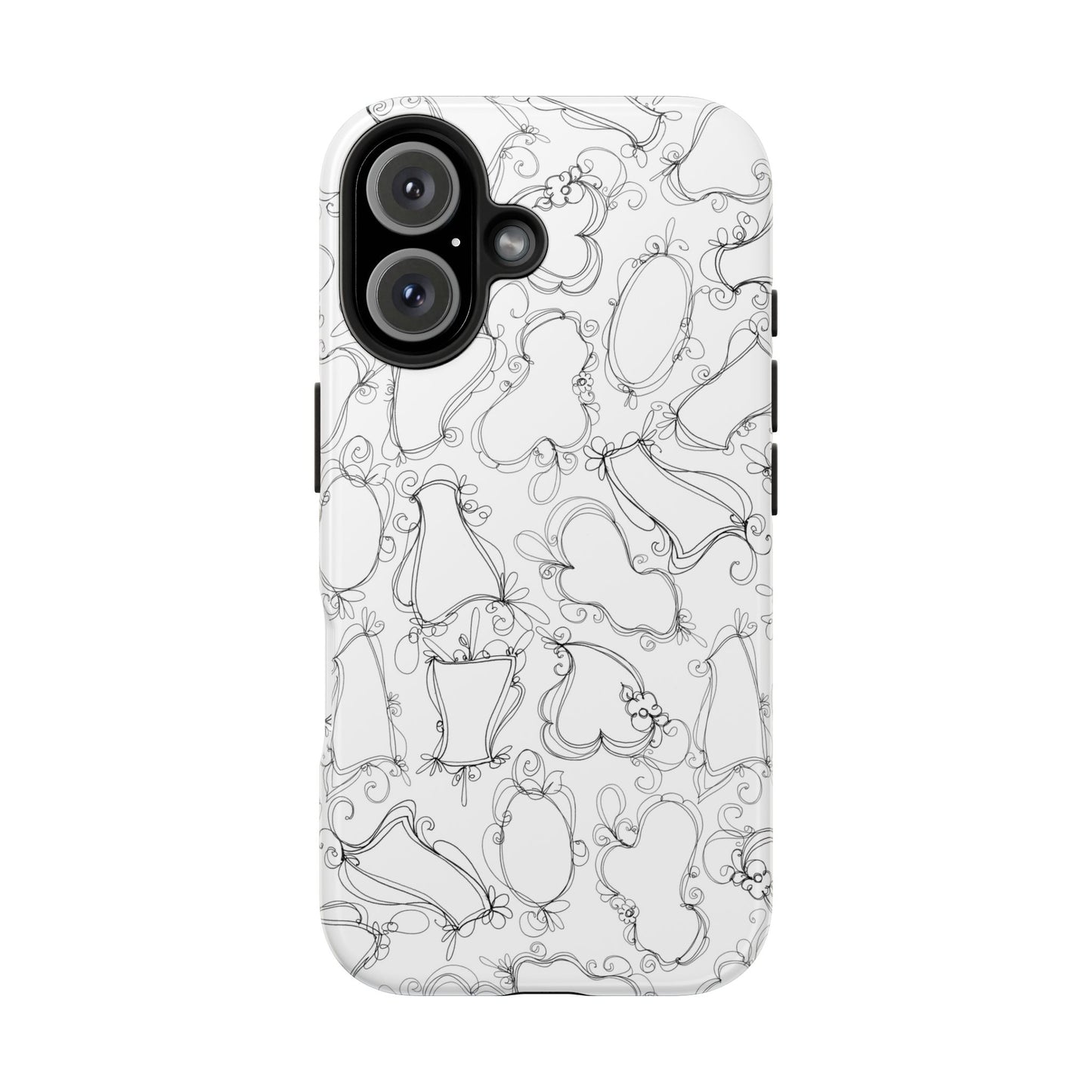 Frames White / Black Phone Case