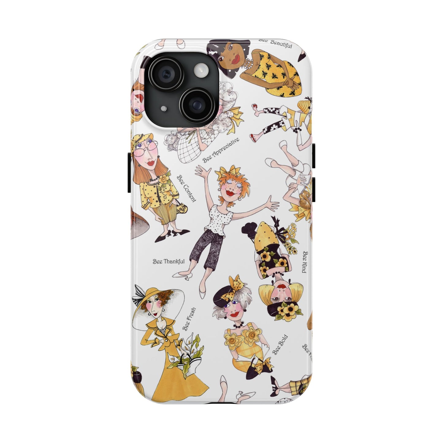 Bee Tossed White Phone Case